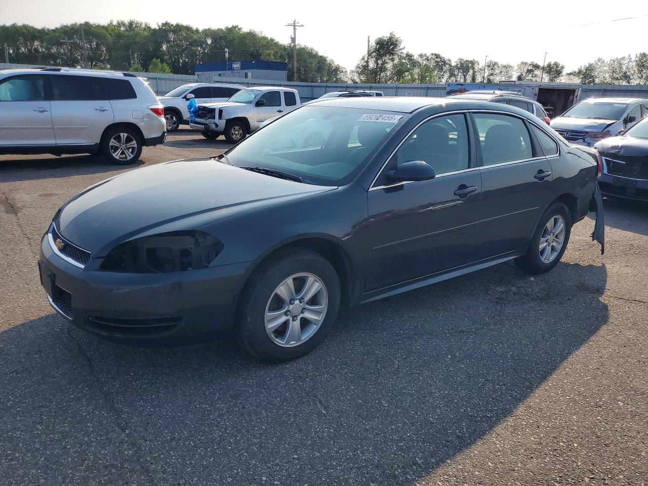 2013 Chevrolet Impala Ls Серый vin: 2G1WF5E3XD1118715