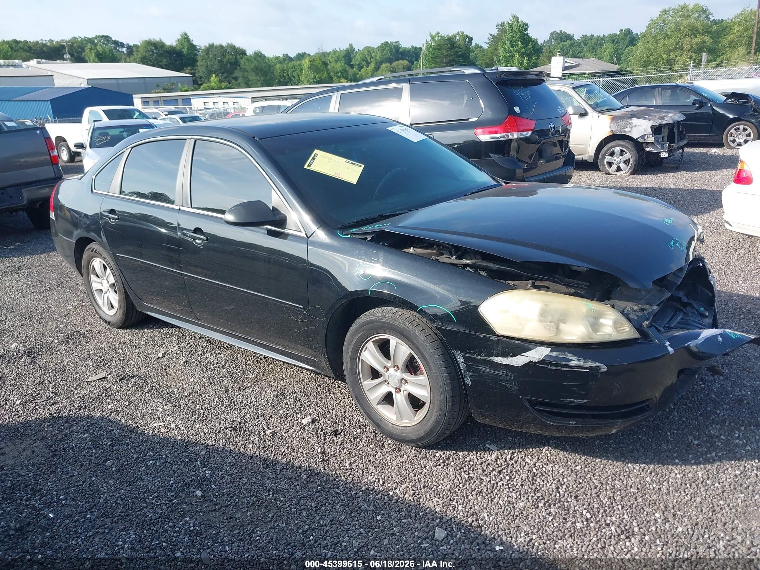 2013 Chevrolet Impala Ls Black vin: 2G1WF5E3XD1198937