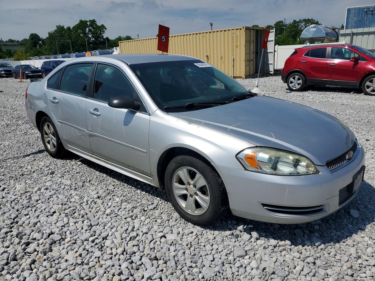 2013 Chevrolet Impala Ls Silver vin: 2G1WF5E3XD1221133