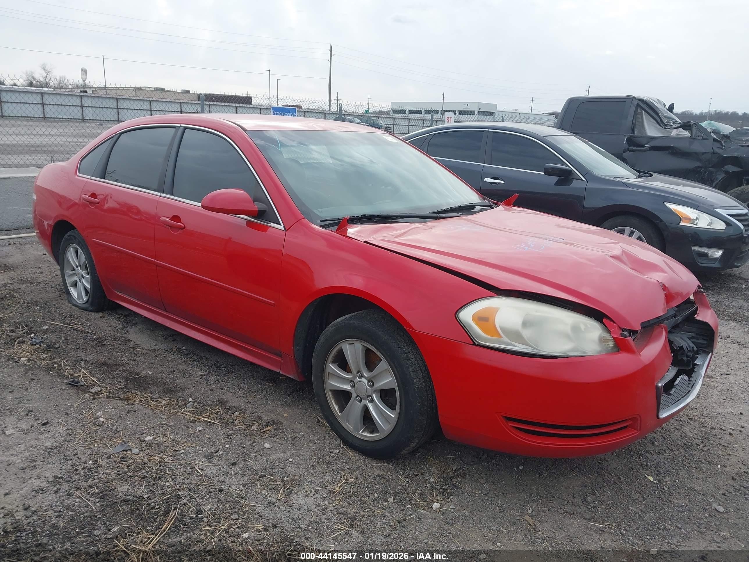 2013 Chevrolet Impala Ls Red vin: 2G1WF5E3XD1225893