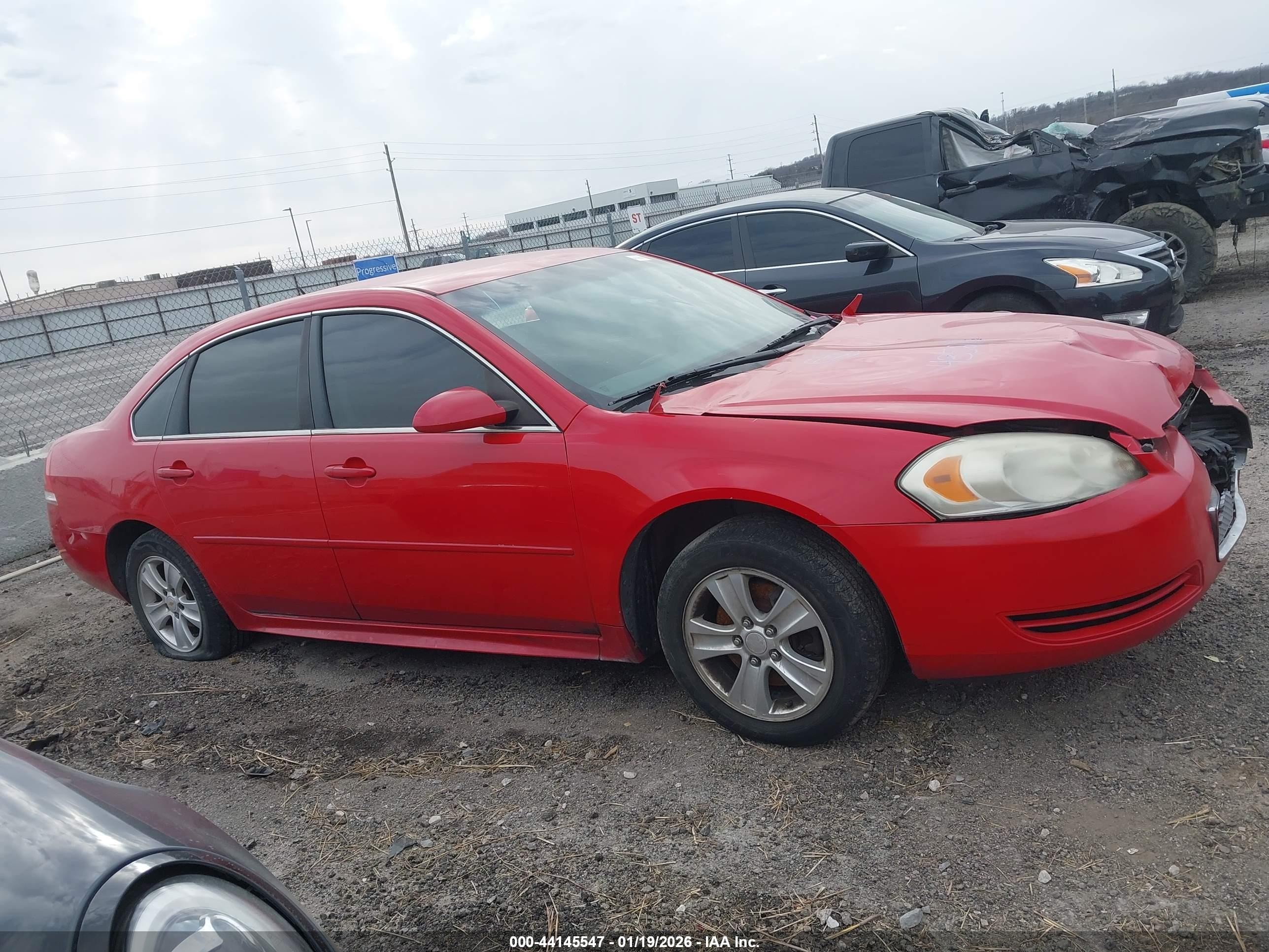 2013 Chevrolet Impala Ls Red vin: 2G1WF5E3XD1225893