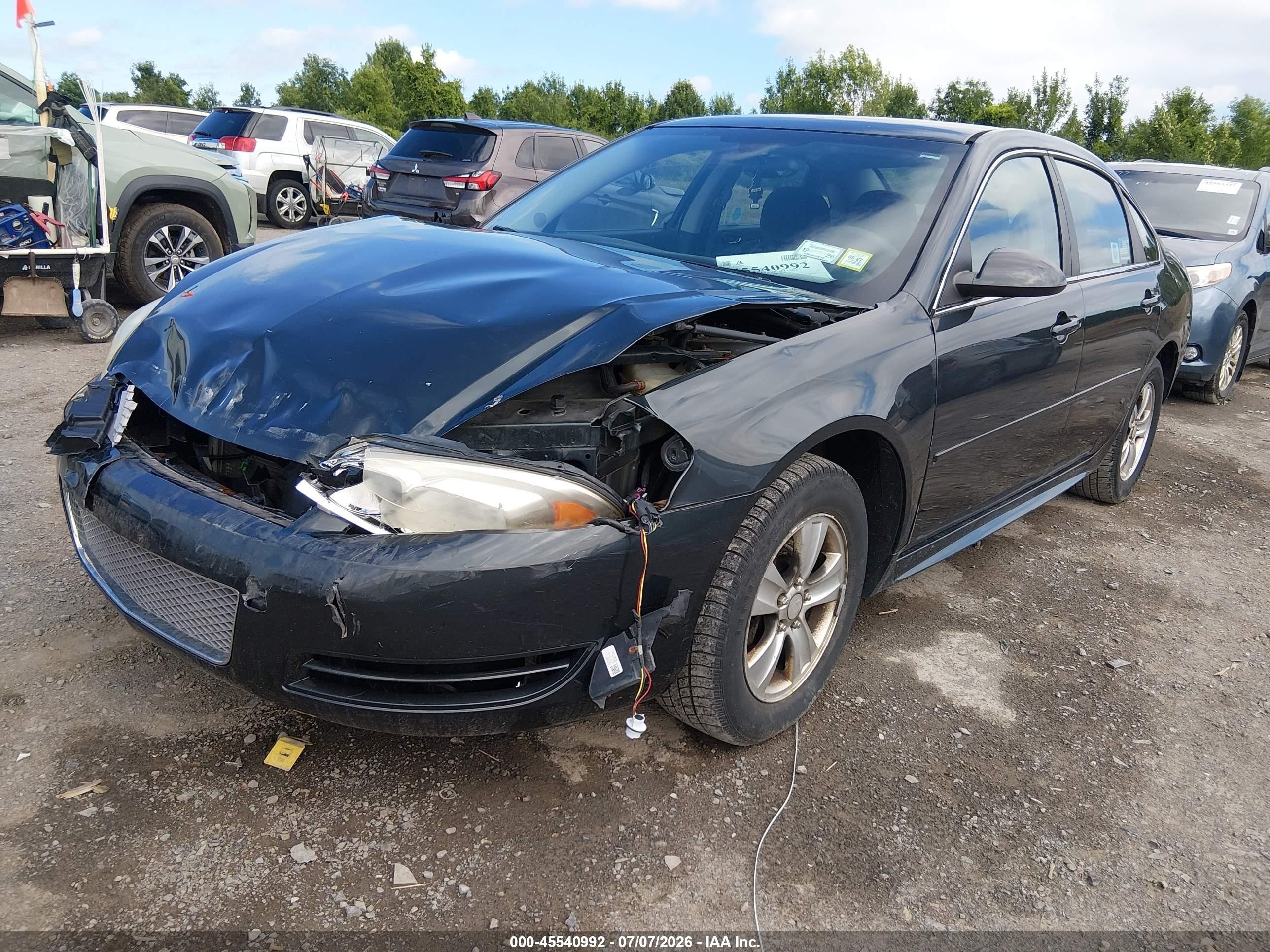 2013 Chevrolet Impala Ls Серый vin: 2G1WF5E3XD1256268