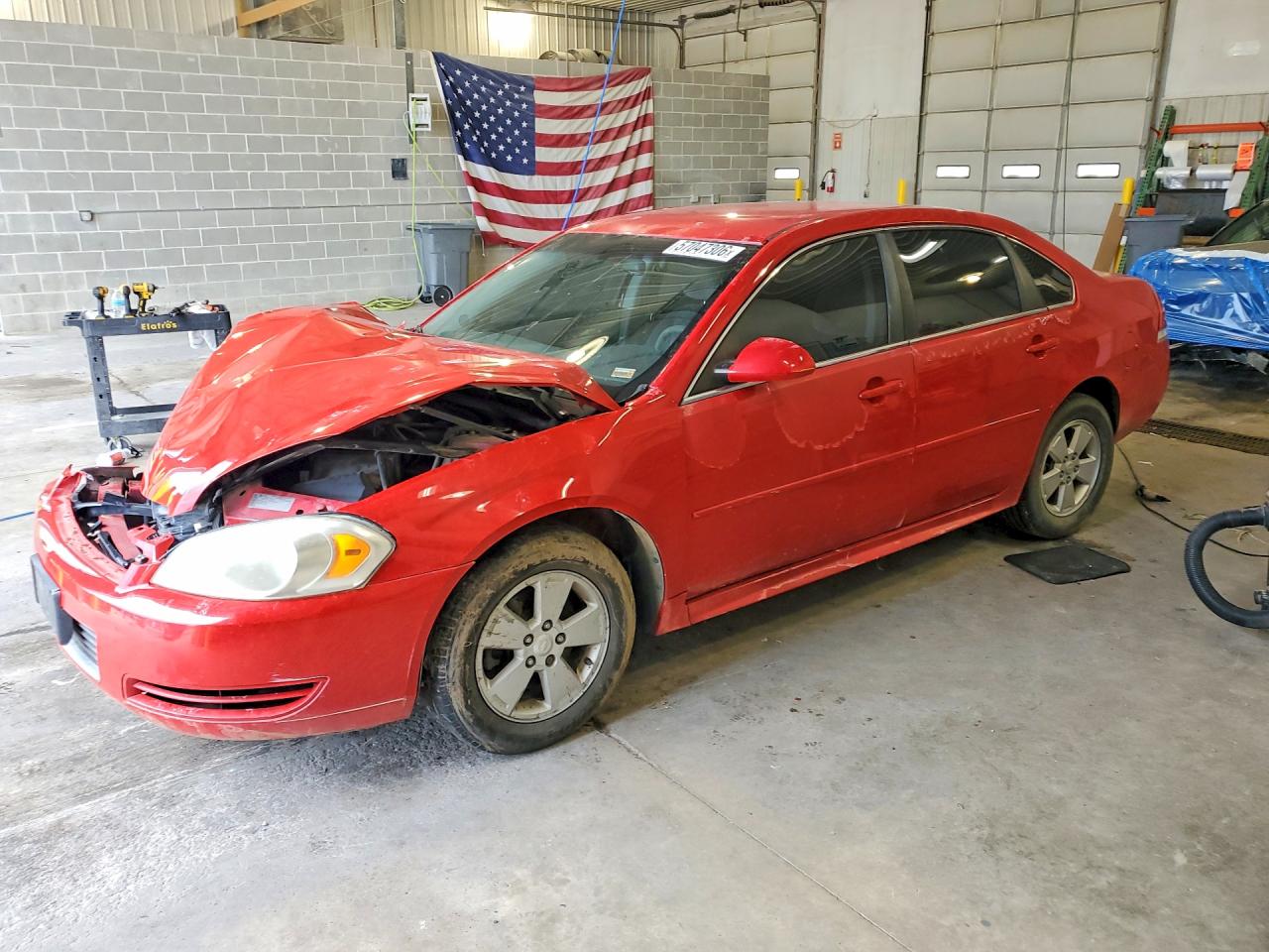 2011 Chevrolet Impala Ls Red vin: 2G1WF5EK1B1123368