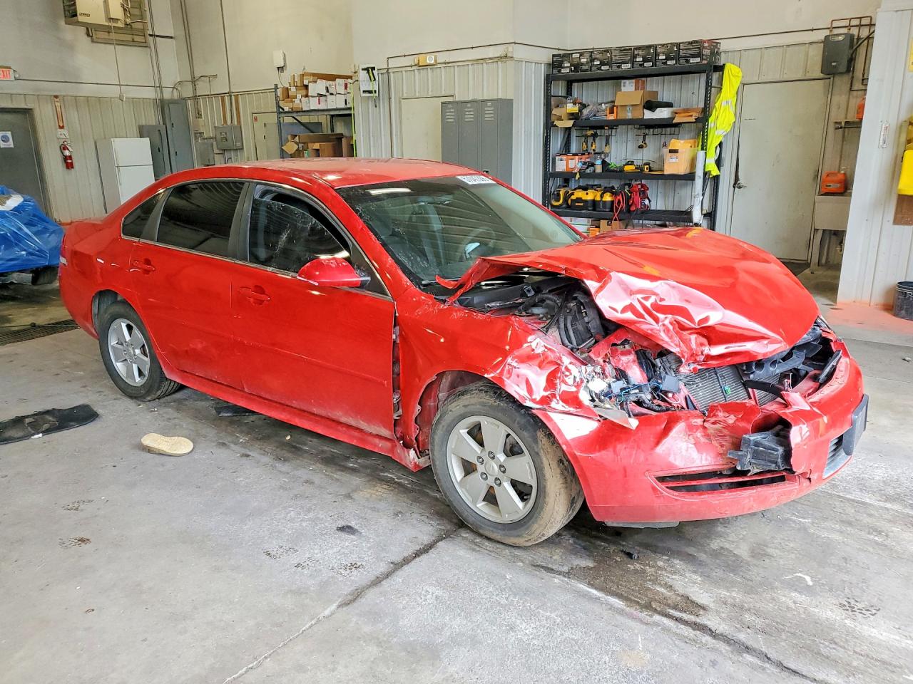 2011 Chevrolet Impala Ls Red vin: 2G1WF5EK1B1123368