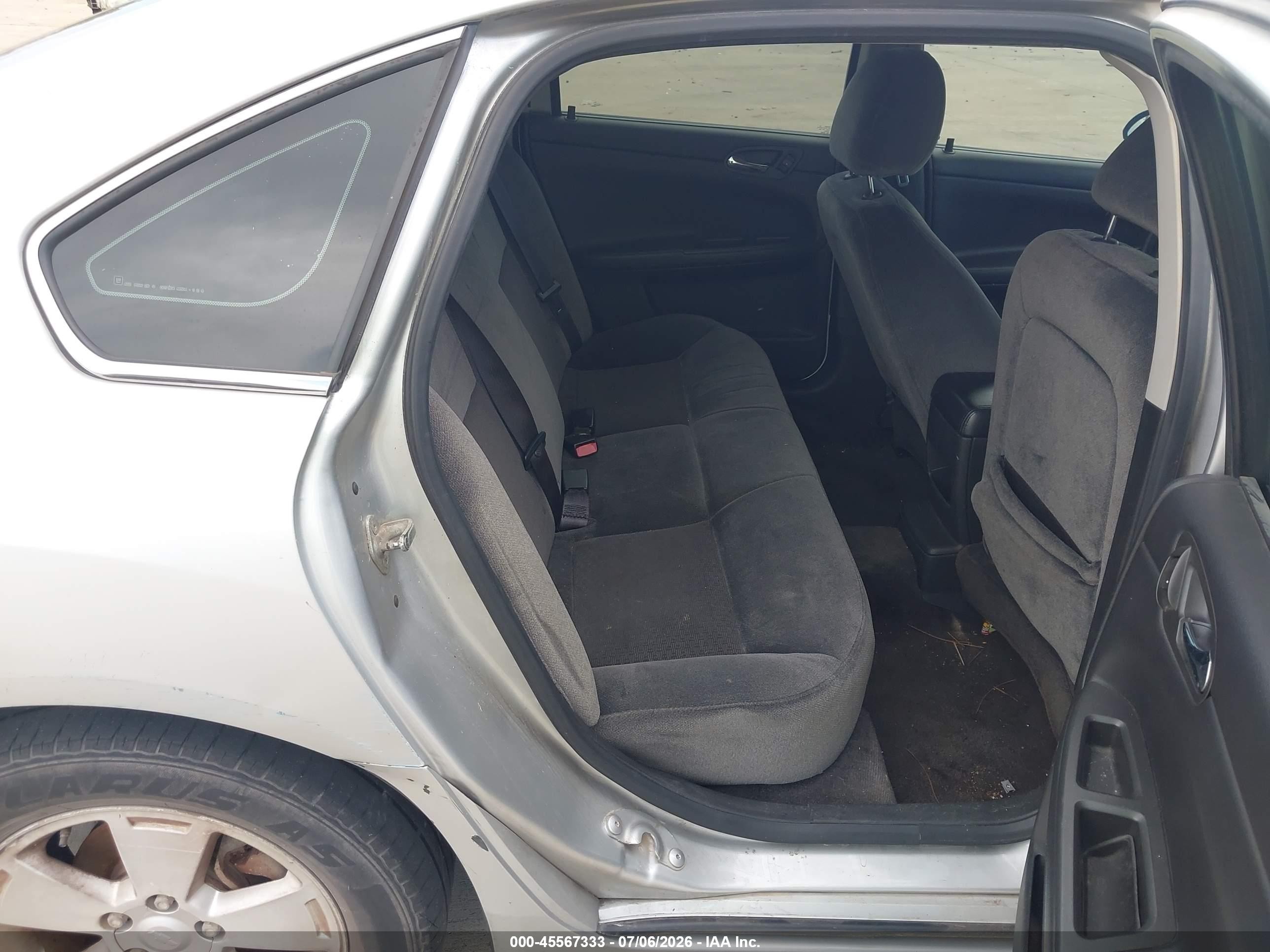 2011 Chevrolet Impala Ls Silver vin: 2G1WF5EK1B1123774