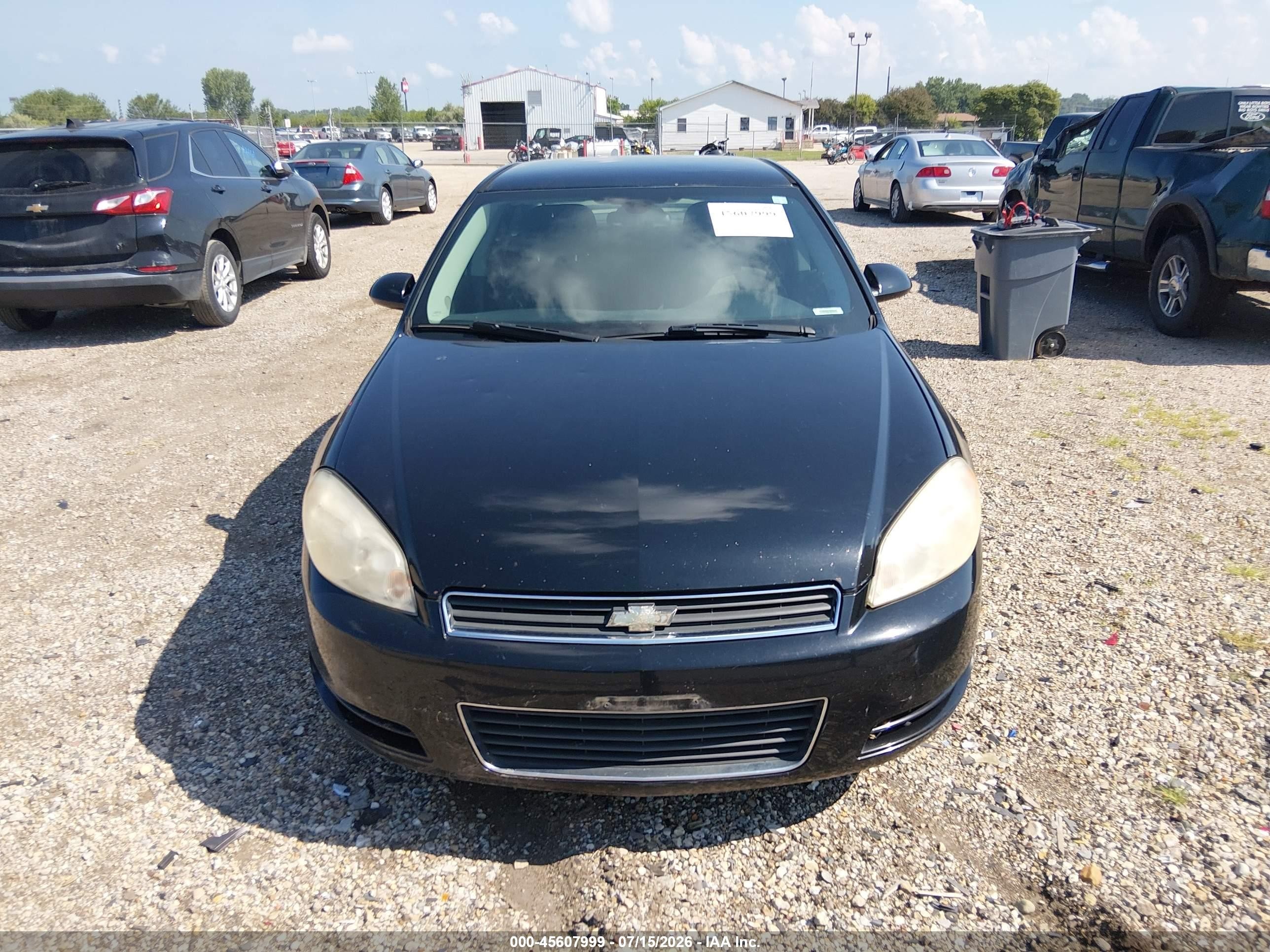 2011 Chevrolet Impala Ls Black vin: 2G1WF5EK2B1125467