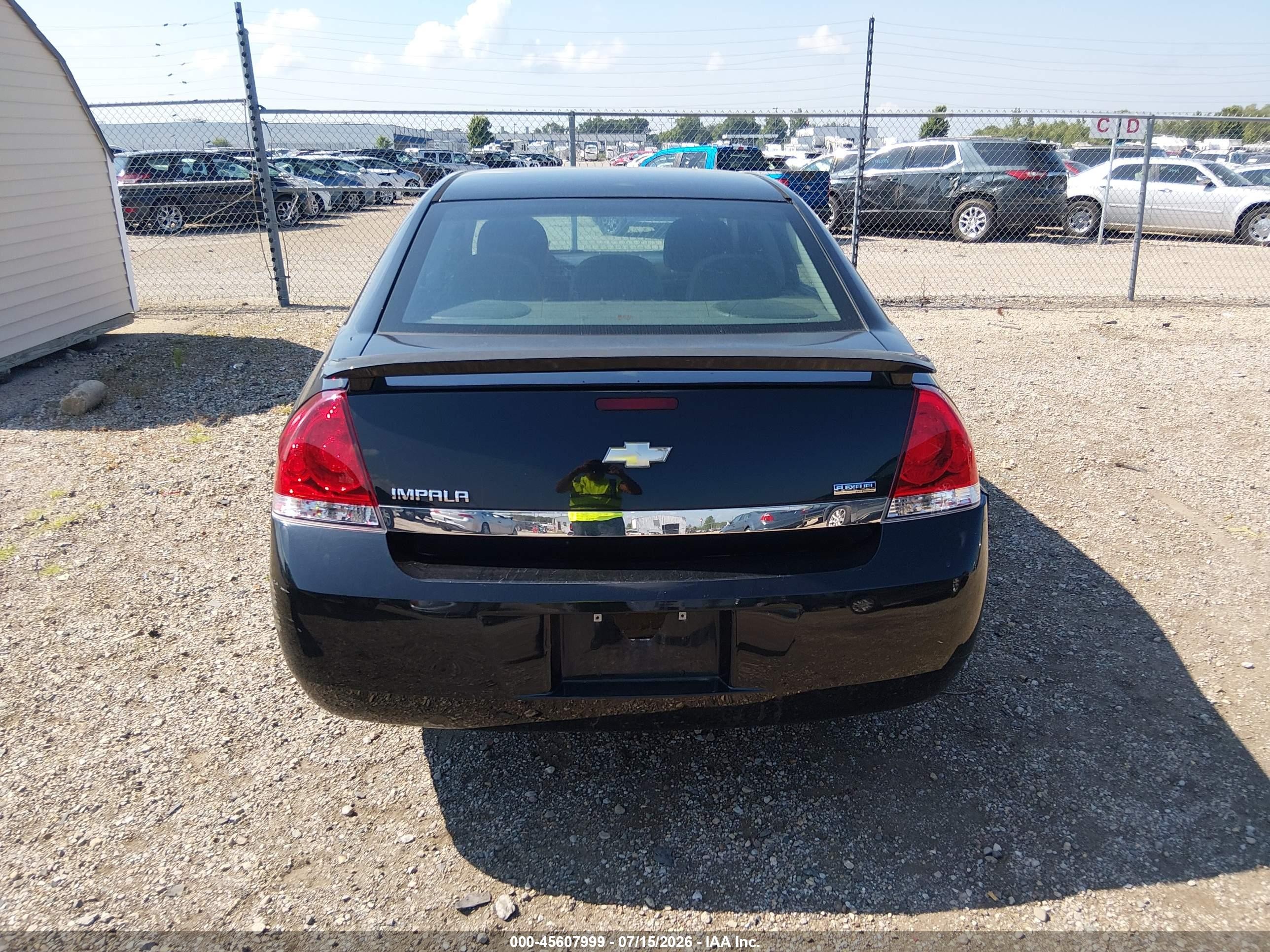 2011 Chevrolet Impala Ls Black vin: 2G1WF5EK2B1125467