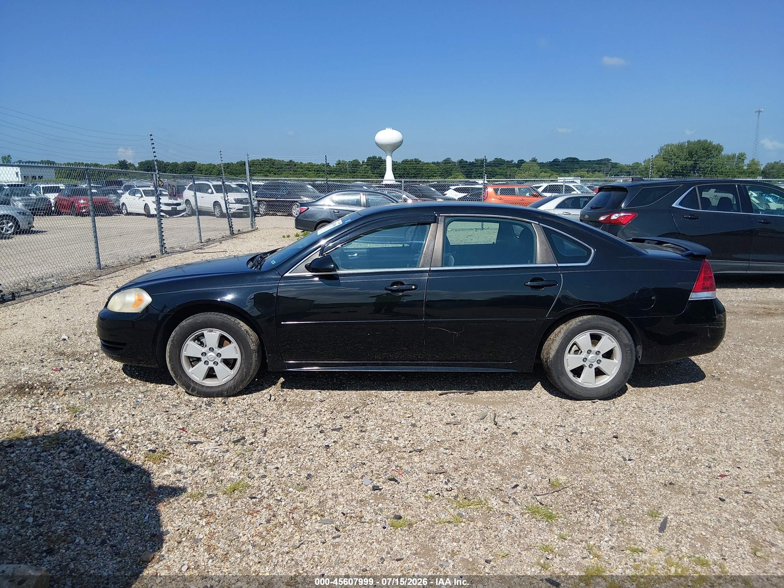 2011 Chevrolet Impala Ls Black vin: 2G1WF5EK2B1125467