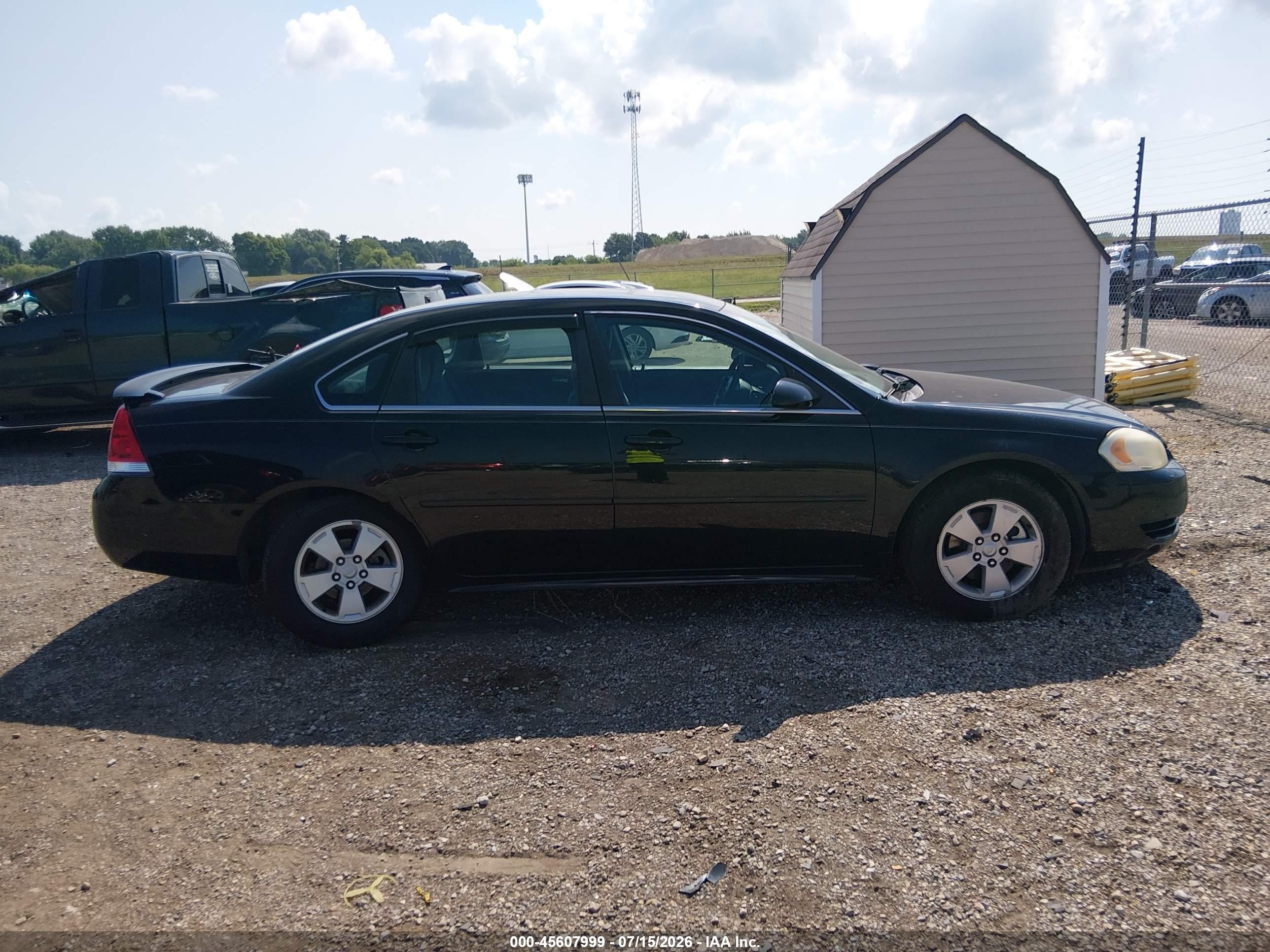 2011 Chevrolet Impala Ls Black vin: 2G1WF5EK2B1125467