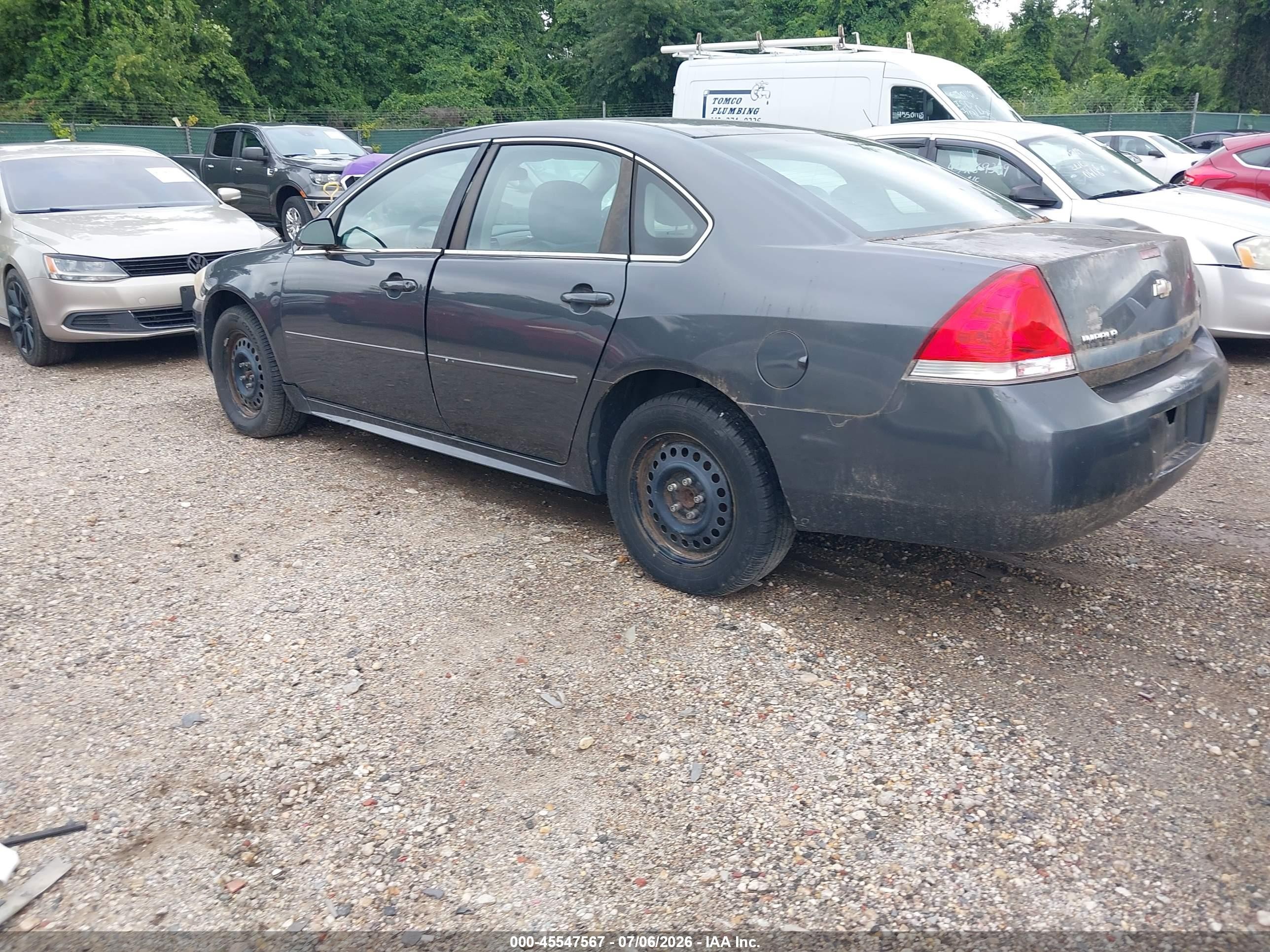 2011 Chevrolet Impala Ls Gray vin: 2G1WF5EK2B1254003