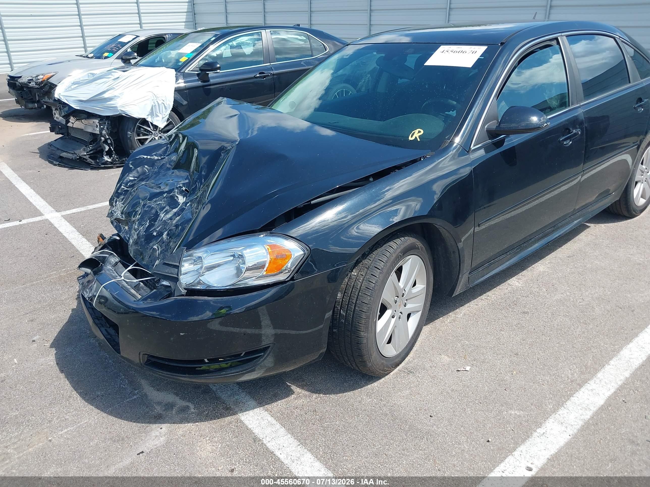 2011 Chevrolet Impala Ls Black vin: 2G1WF5EK2B1329928