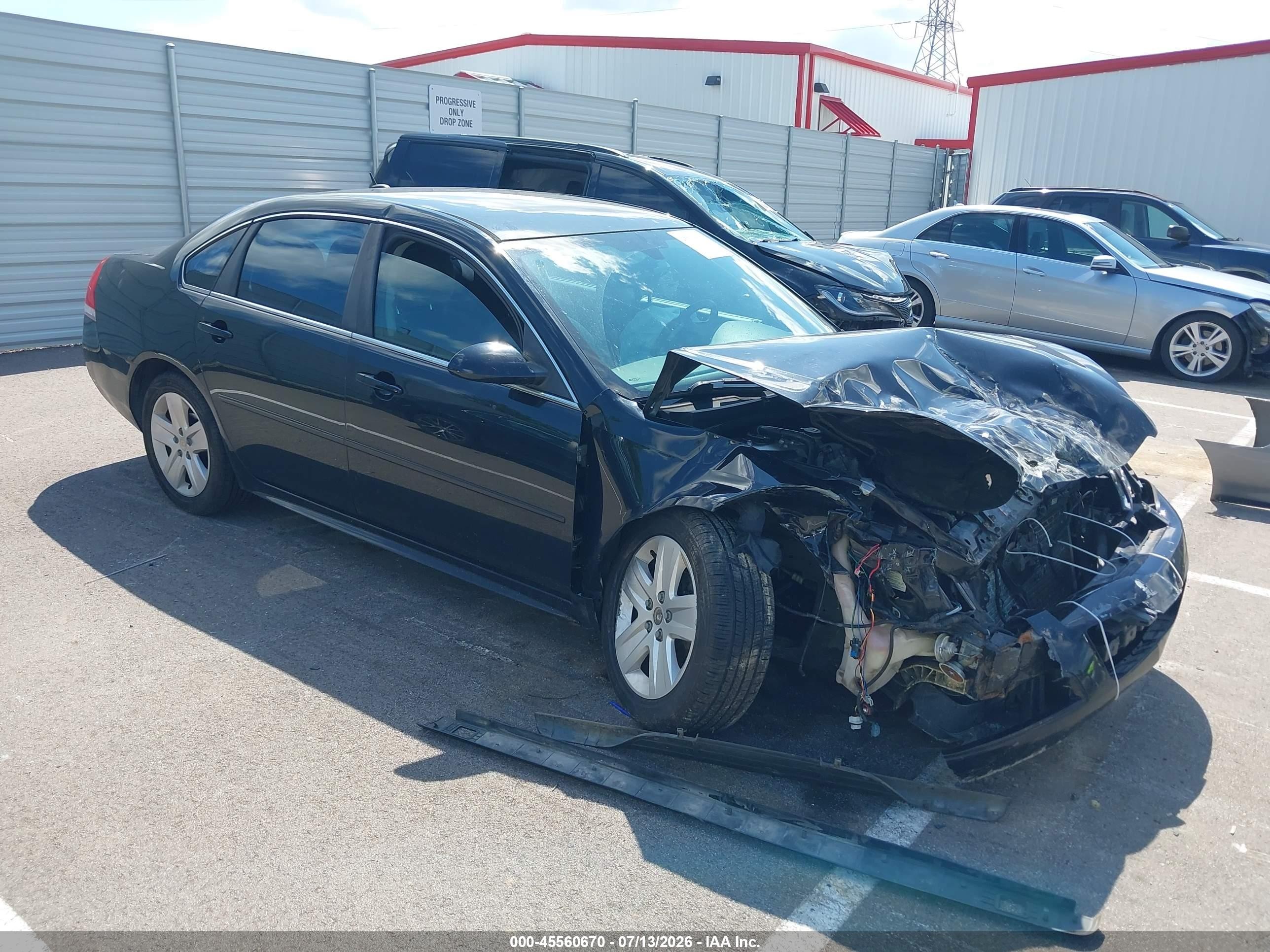 2011 Chevrolet Impala Ls Black vin: 2G1WF5EK2B1329928