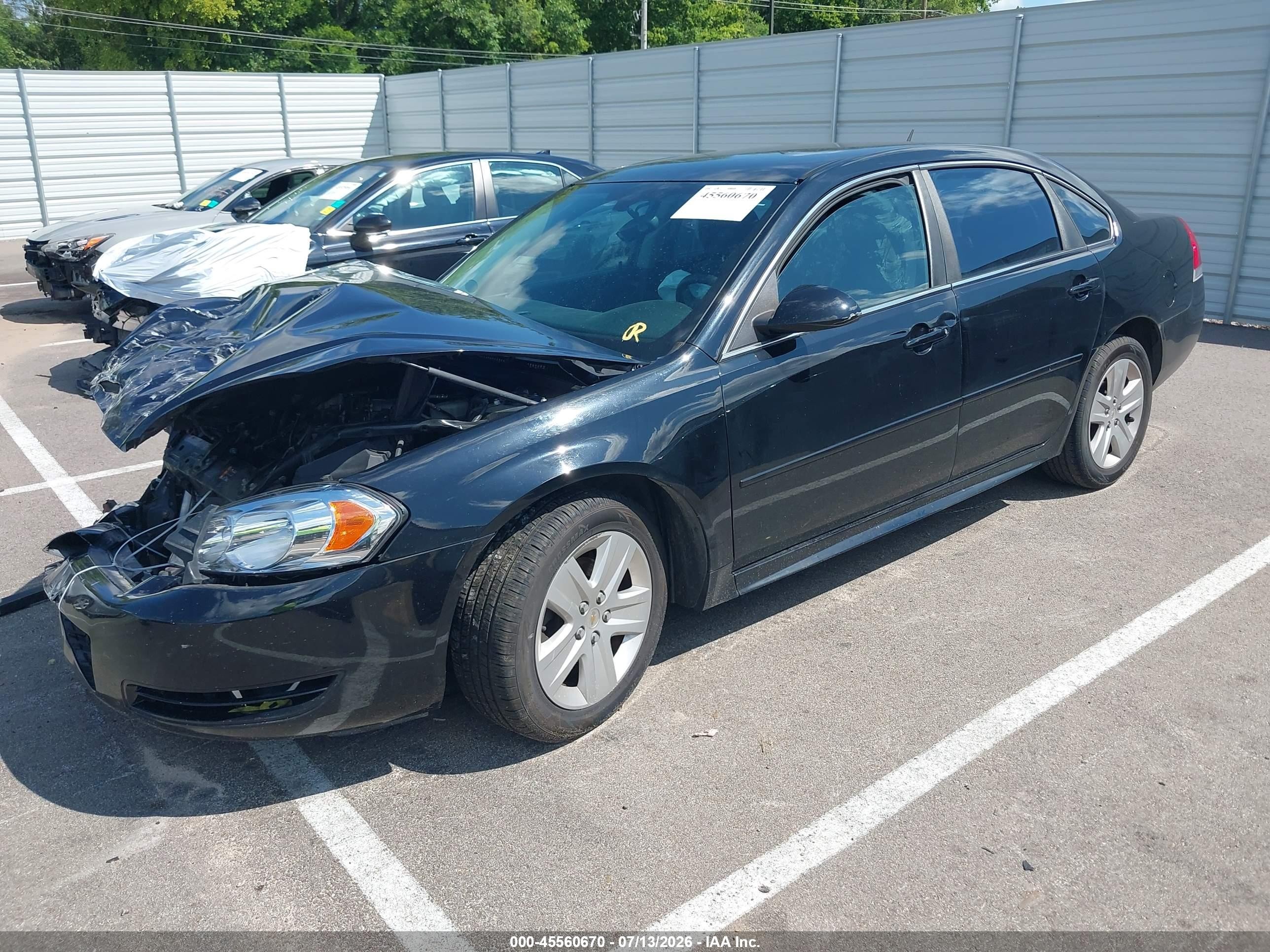 2011 Chevrolet Impala Ls Black vin: 2G1WF5EK2B1329928