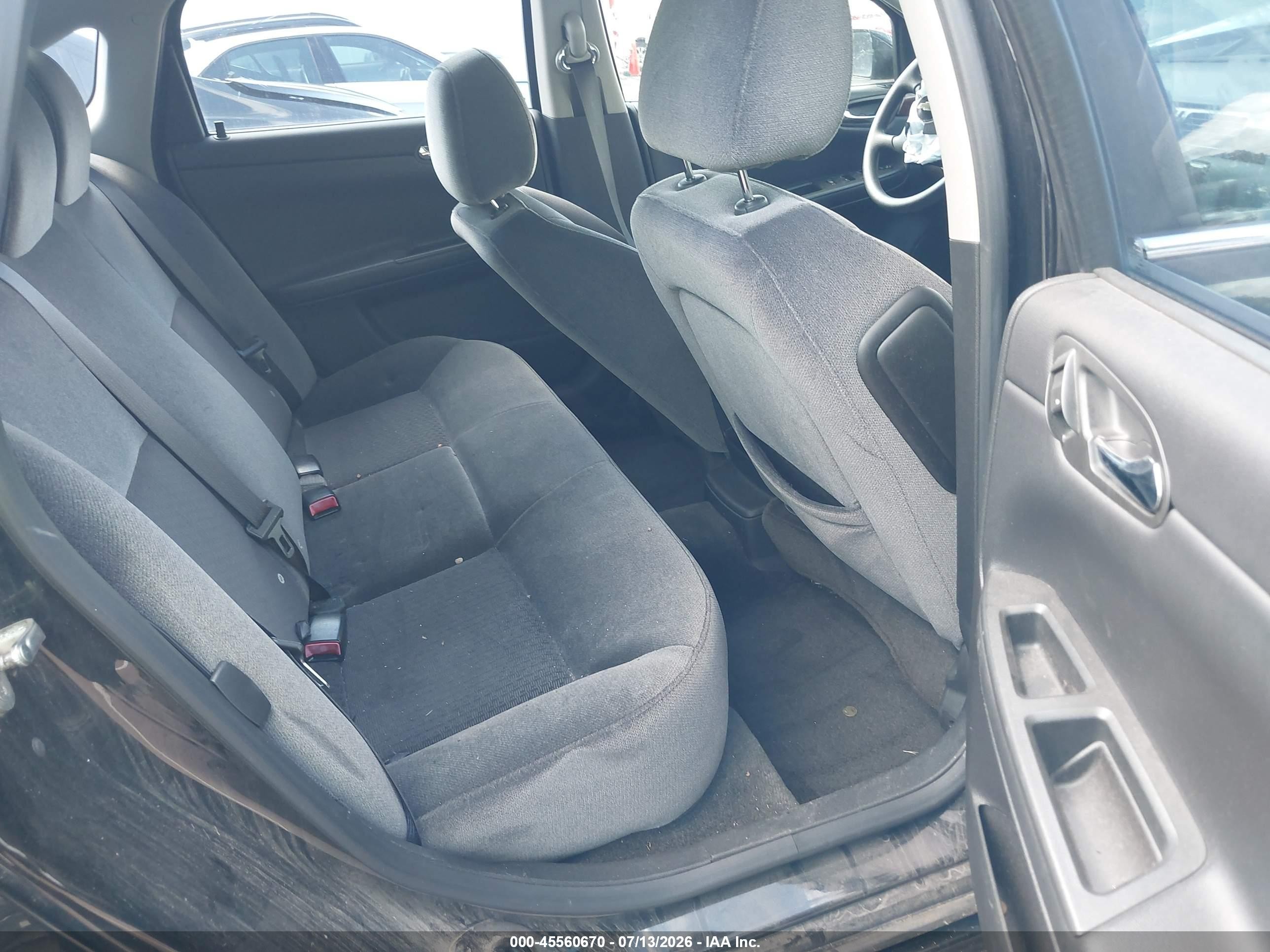 2011 Chevrolet Impala Ls Black vin: 2G1WF5EK2B1329928