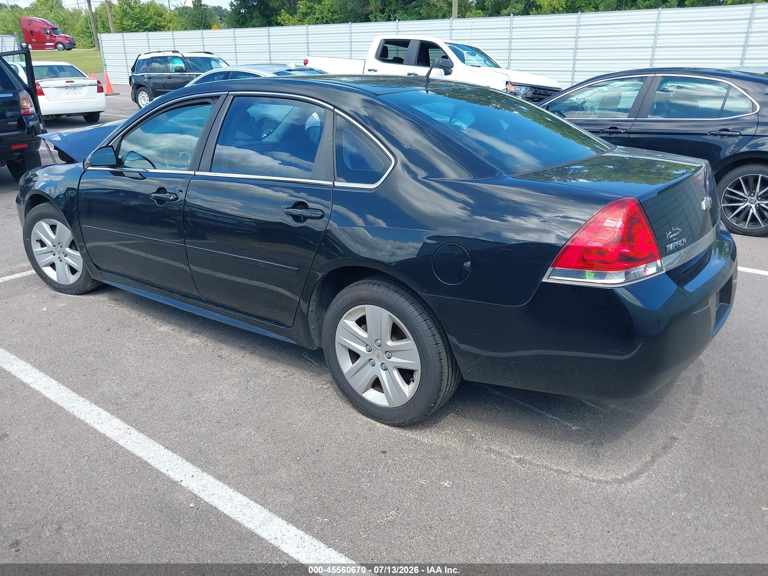 2011 Chevrolet Impala Ls Black vin: 2G1WF5EK2B1329928