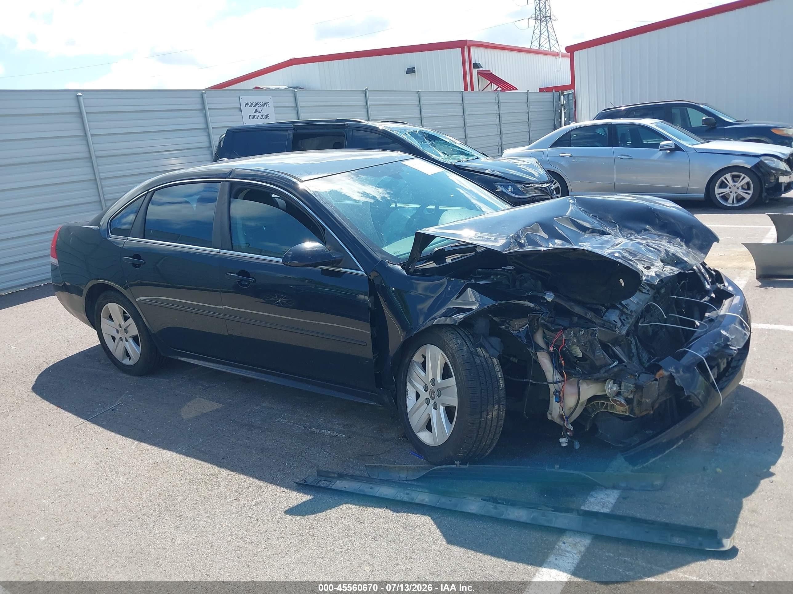 2011 Chevrolet Impala Ls Black vin: 2G1WF5EK2B1329928