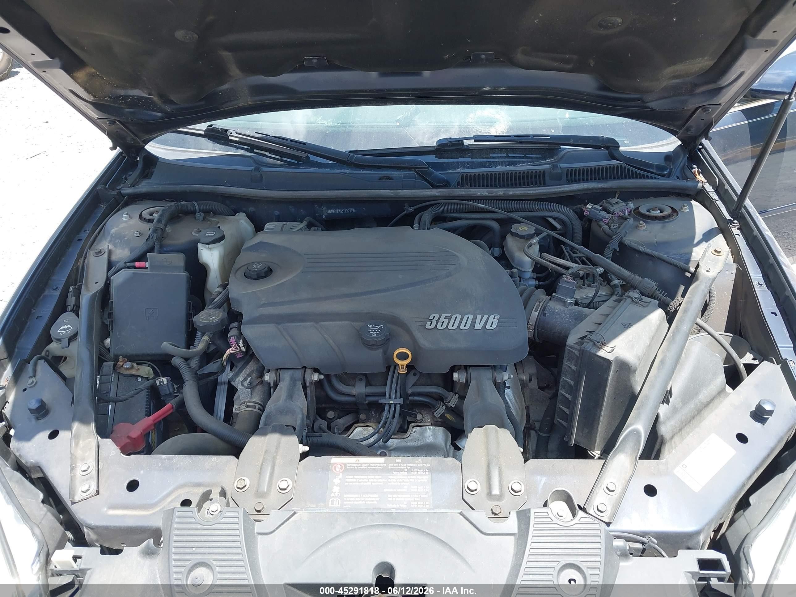 2011 Chevrolet Impala Ls Blue vin: 2G1WF5EK3B1132119