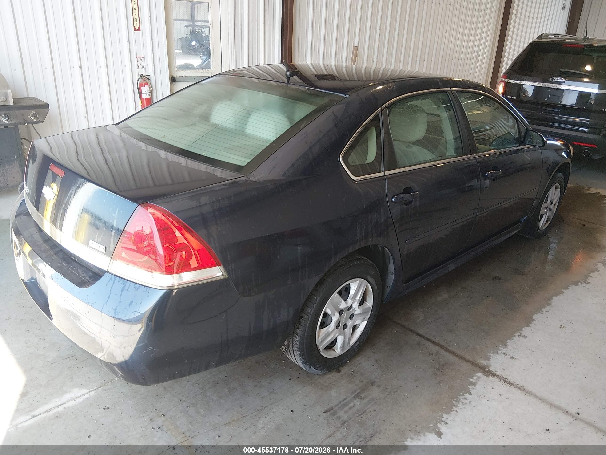 2011 Chevrolet Impala Ls Blue vin: 2G1WF5EK3B1154685