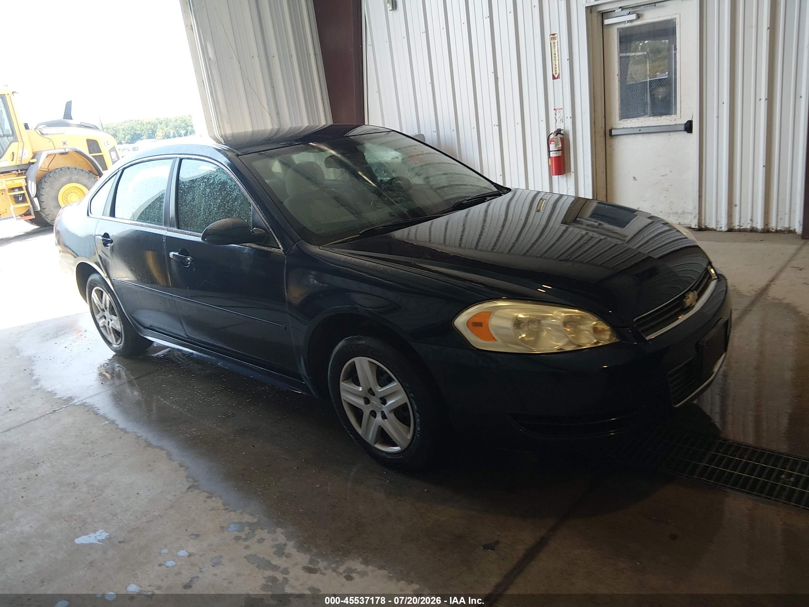 2011 Chevrolet Impala Ls Blue vin: 2G1WF5EK3B1154685