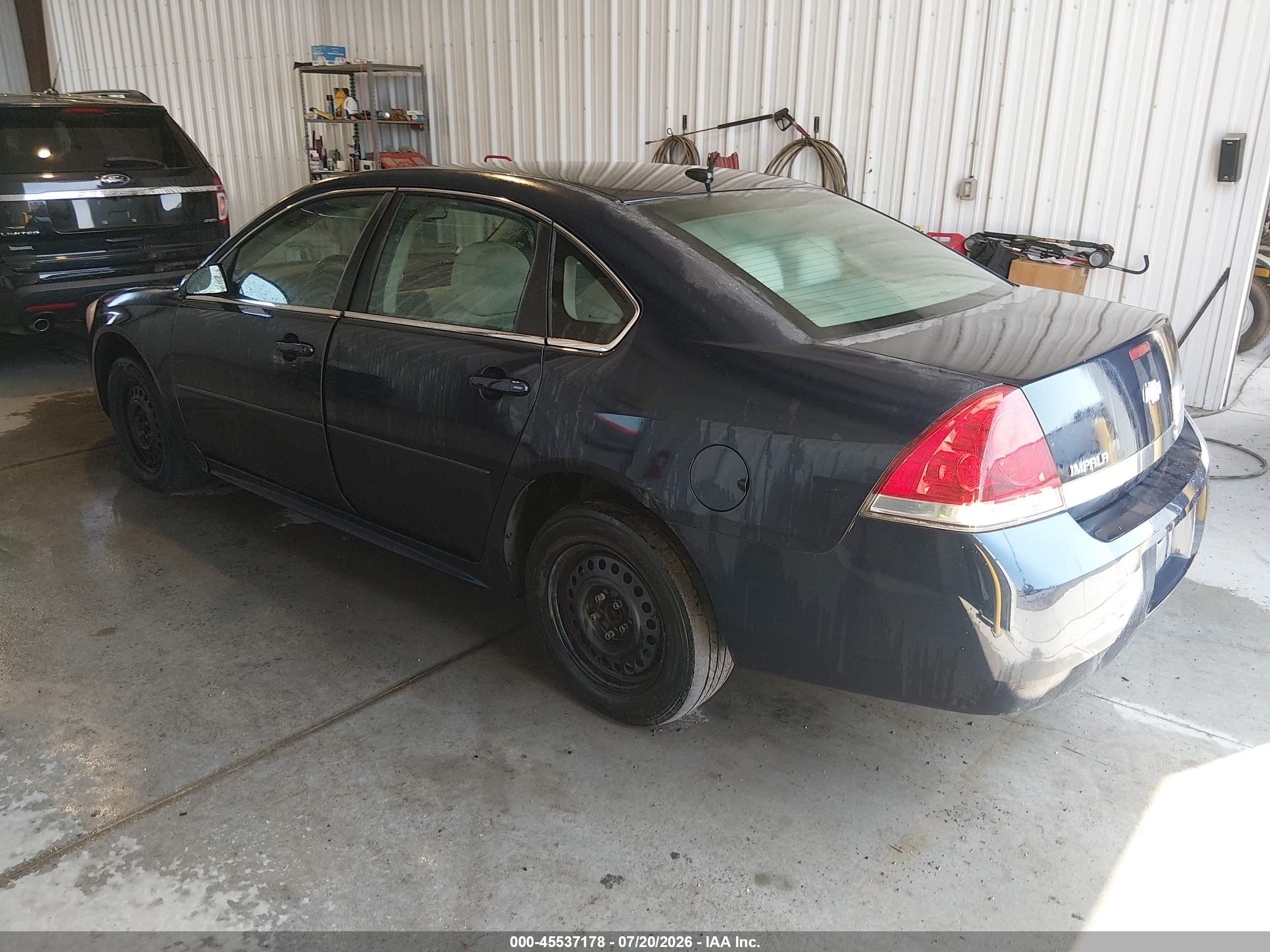 2011 Chevrolet Impala Ls Blue vin: 2G1WF5EK3B1154685