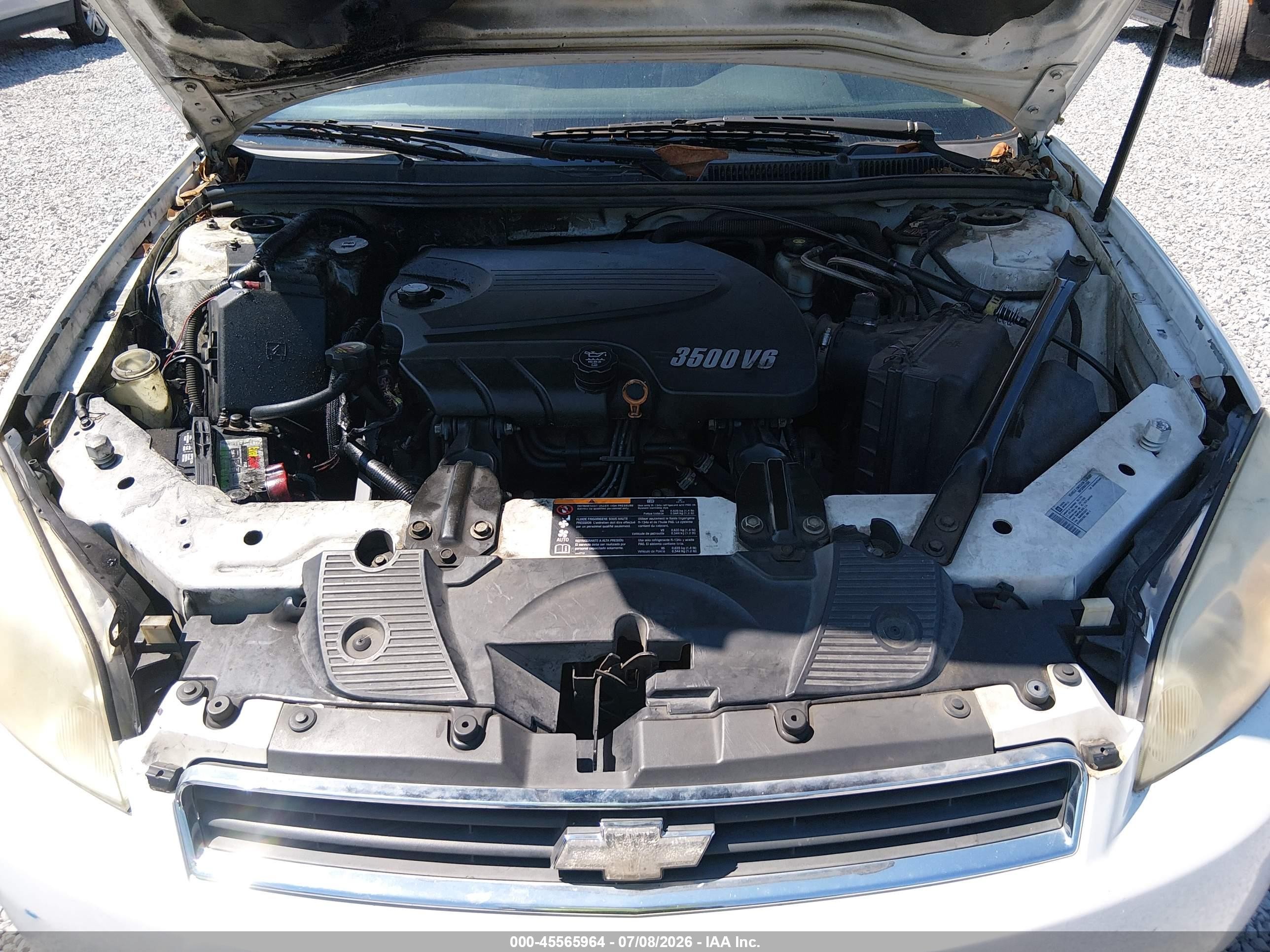 2011 Chevrolet Impala Ls White vin: 2G1WF5EK4B1113465