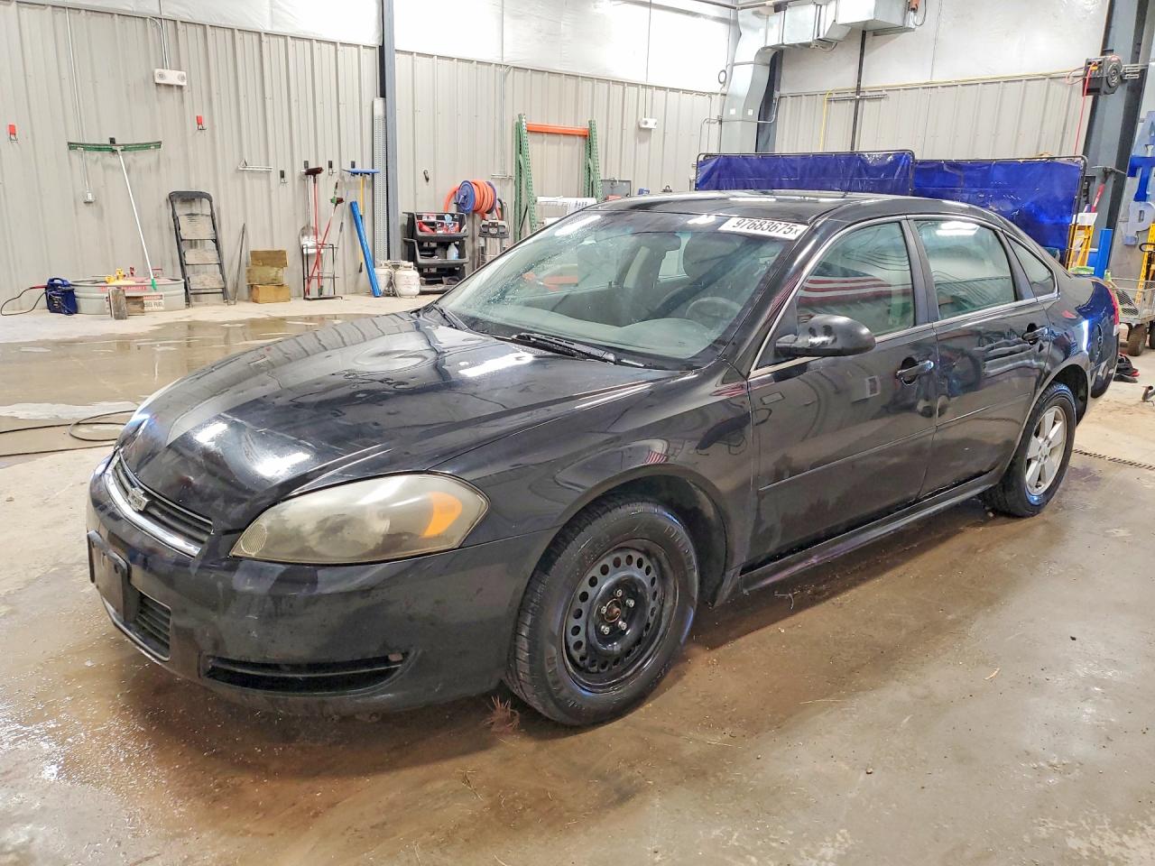 2011 Chevrolet Impala Ls Black vin: 2G1WF5EK4B1118536