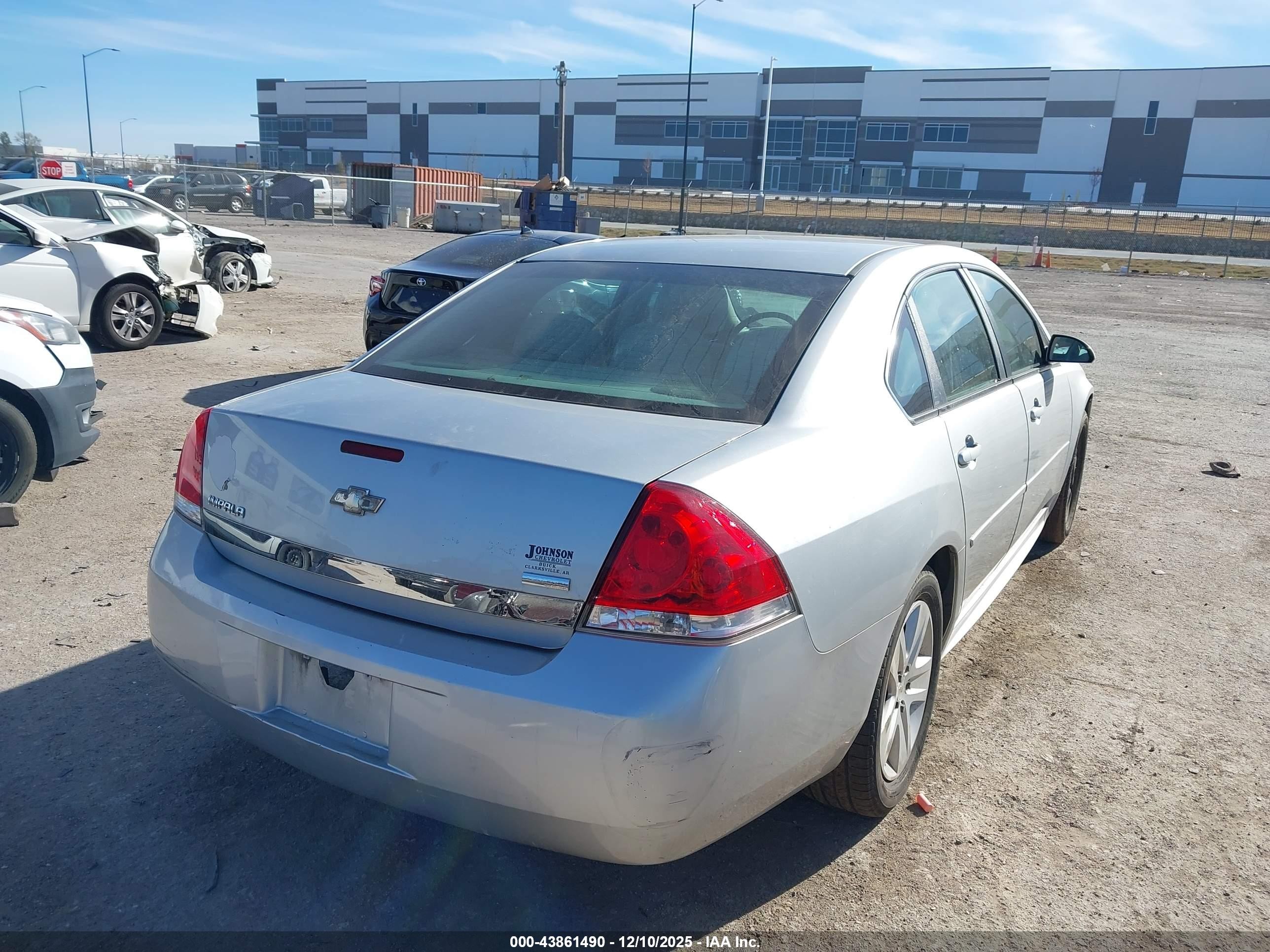 2011 Chevrolet Impala Ls Silver vin: 2G1WF5EK4B1233623