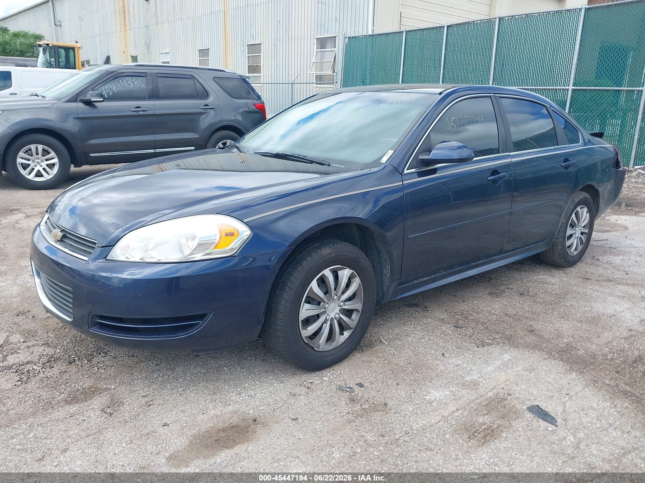2011 Chevrolet Impala Ls Dark Blue vin: 2G1WF5EK5B1264864