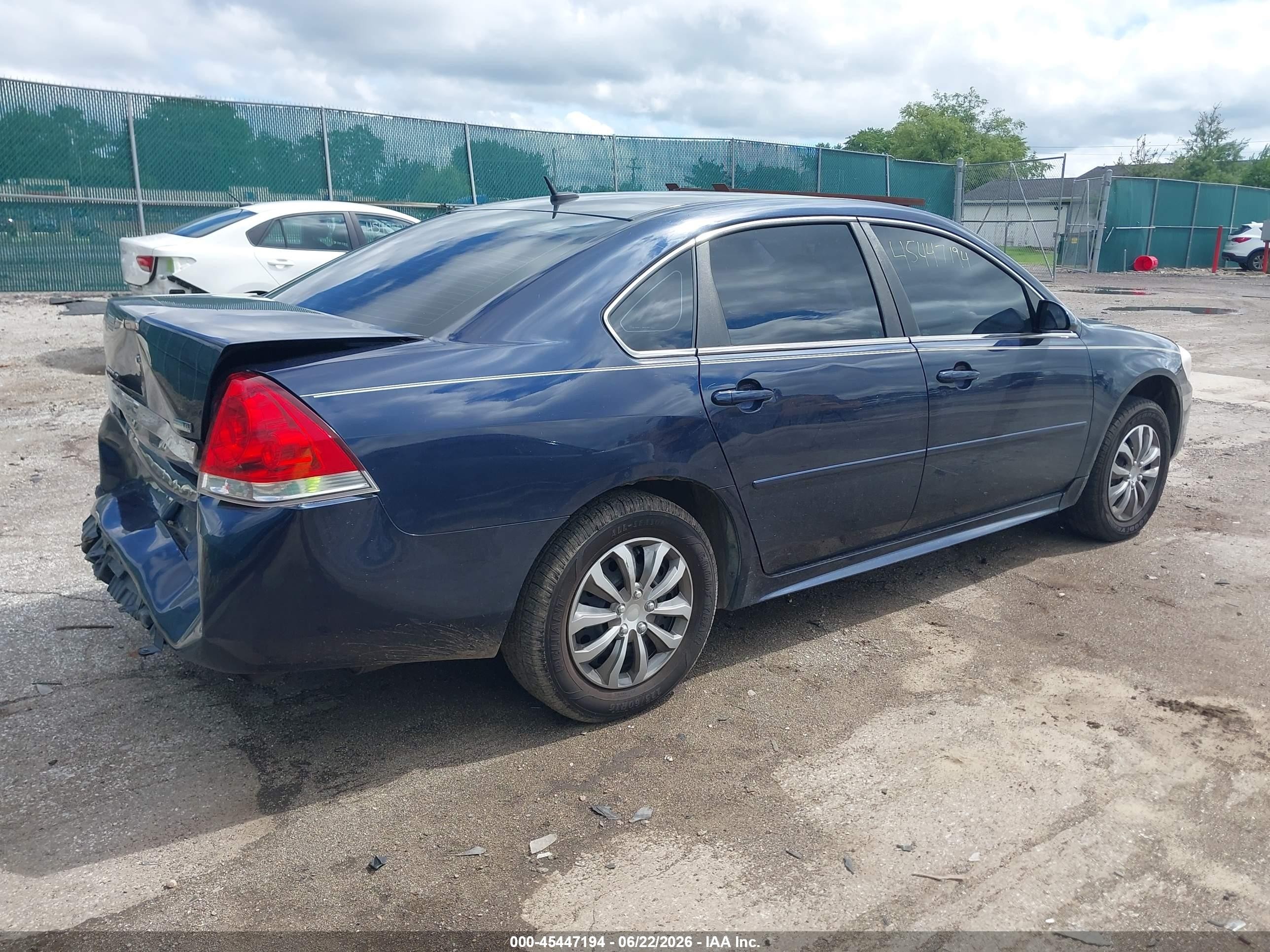 2011 Chevrolet Impala Ls Dark Blue vin: 2G1WF5EK5B1264864