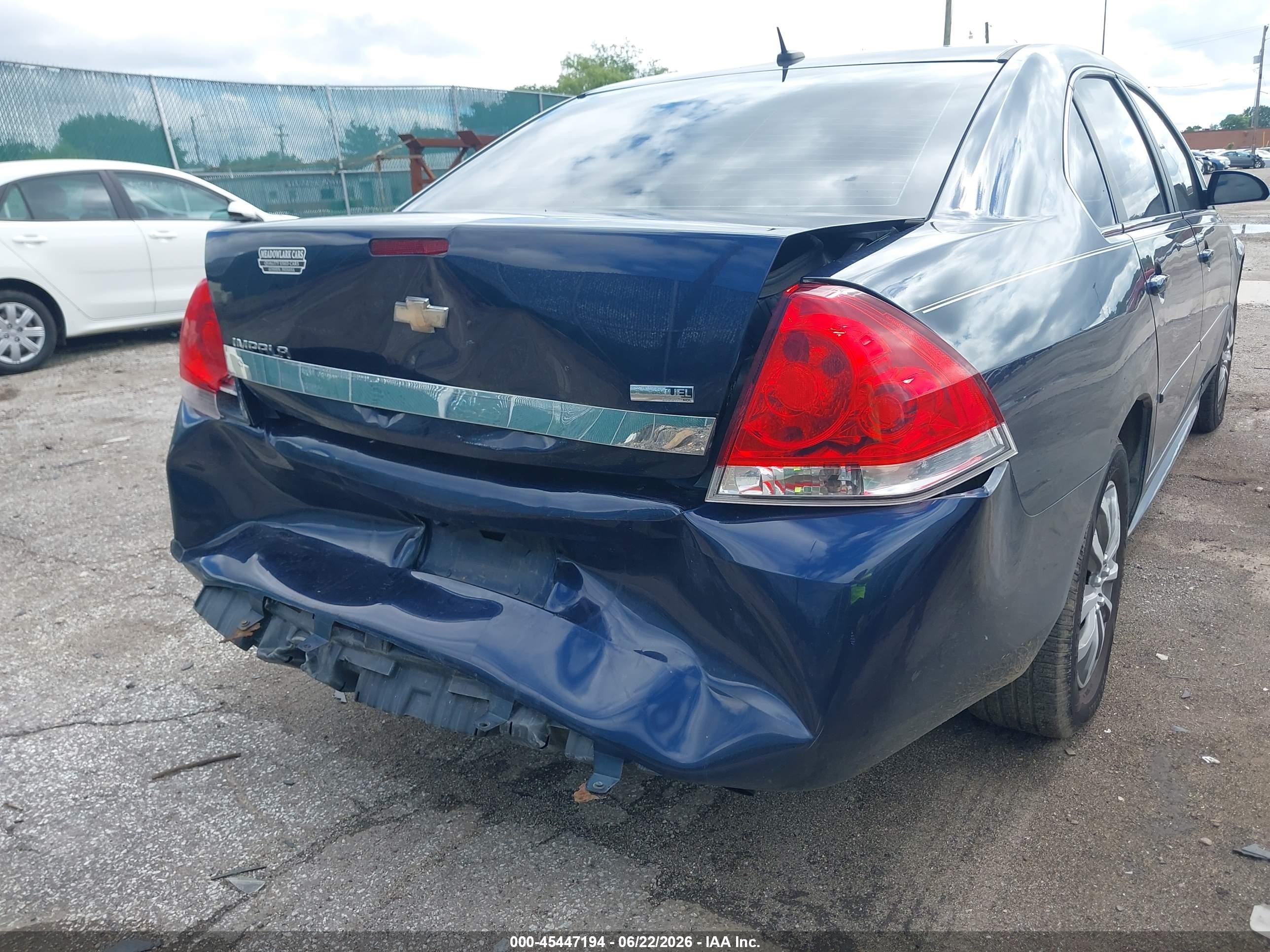 2011 Chevrolet Impala Ls Dark Blue vin: 2G1WF5EK5B1264864