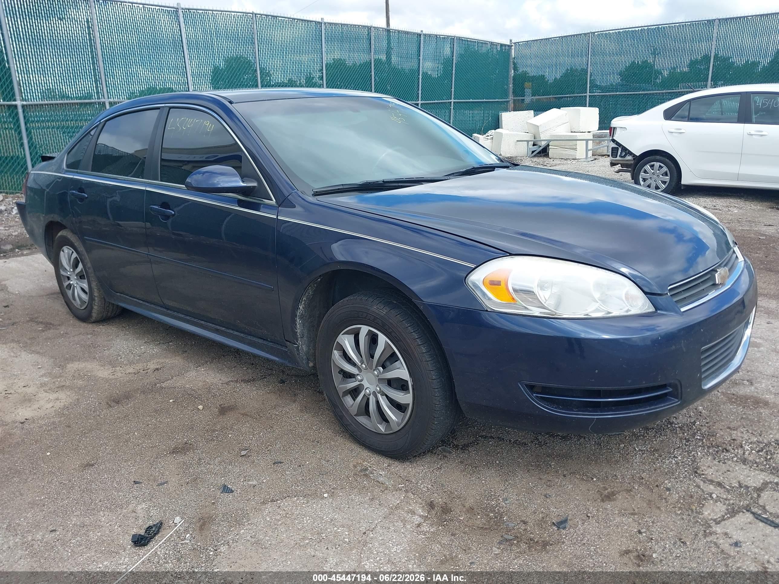 2011 Chevrolet Impala Ls Dark Blue vin: 2G1WF5EK5B1264864