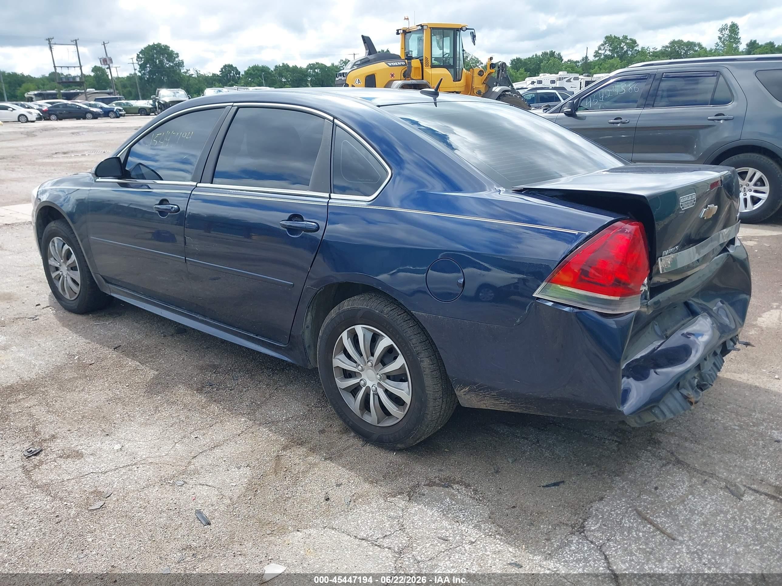 2011 Chevrolet Impala Ls Dark Blue vin: 2G1WF5EK5B1264864