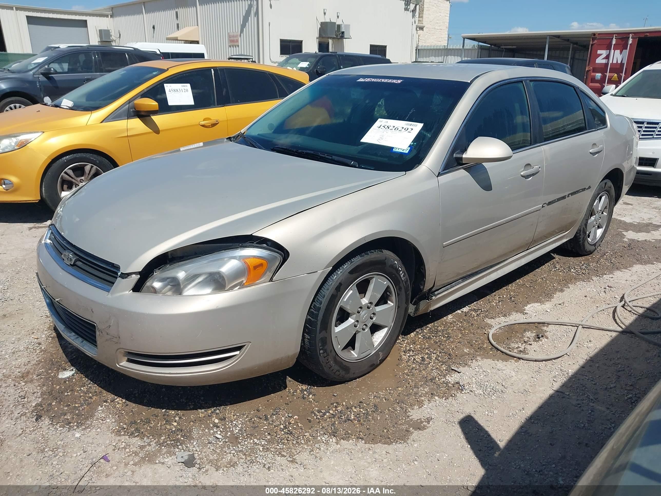 2011 Chevrolet Impala Ls Beige vin: 2G1WF5EK7B1119597