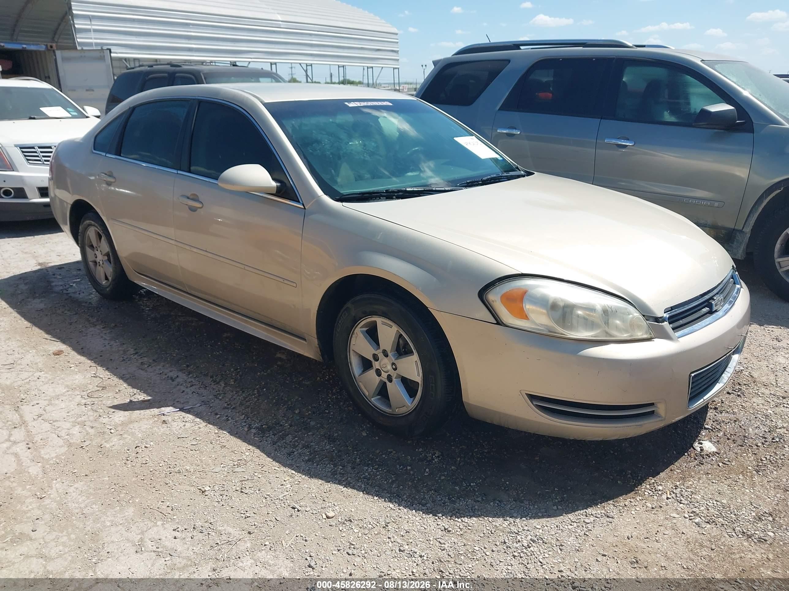 2011 Chevrolet Impala Ls Beige vin: 2G1WF5EK7B1119597