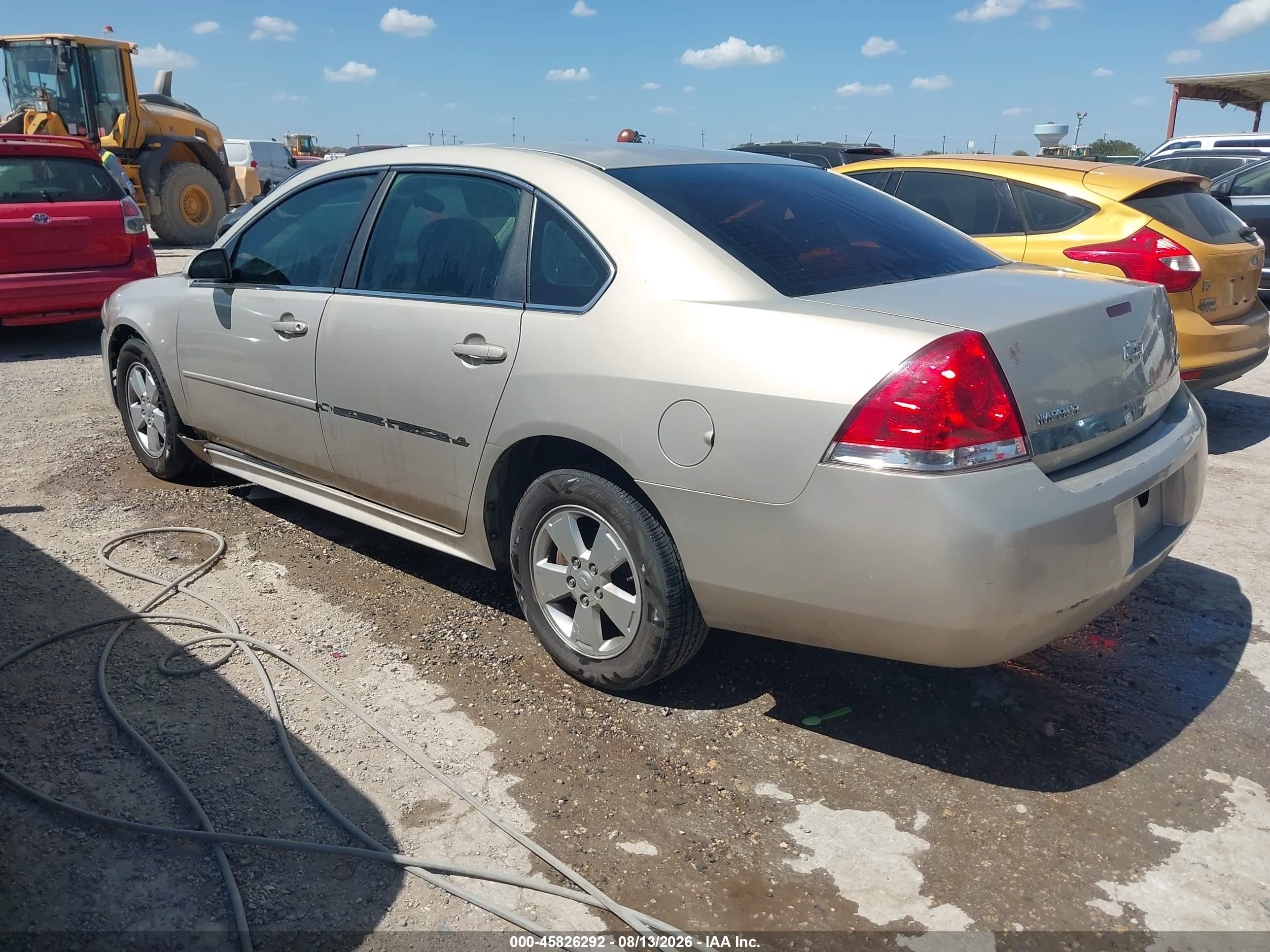 2011 Chevrolet Impala Ls Beige vin: 2G1WF5EK7B1119597