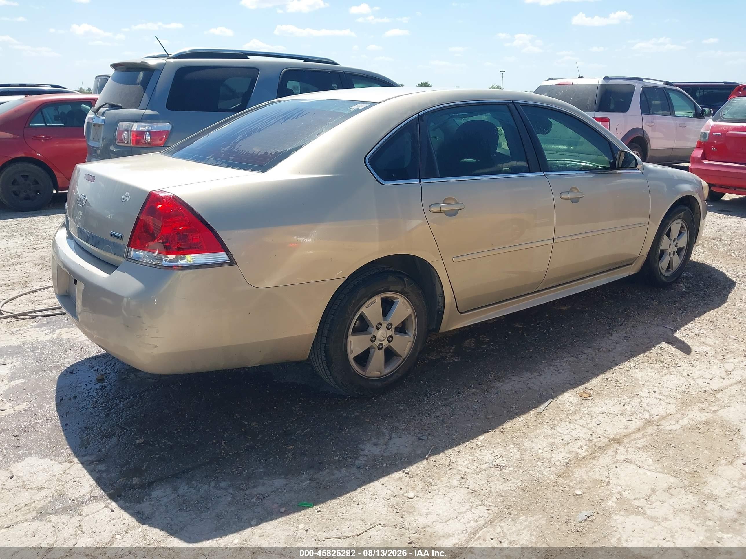 2011 Chevrolet Impala Ls Beige vin: 2G1WF5EK7B1119597