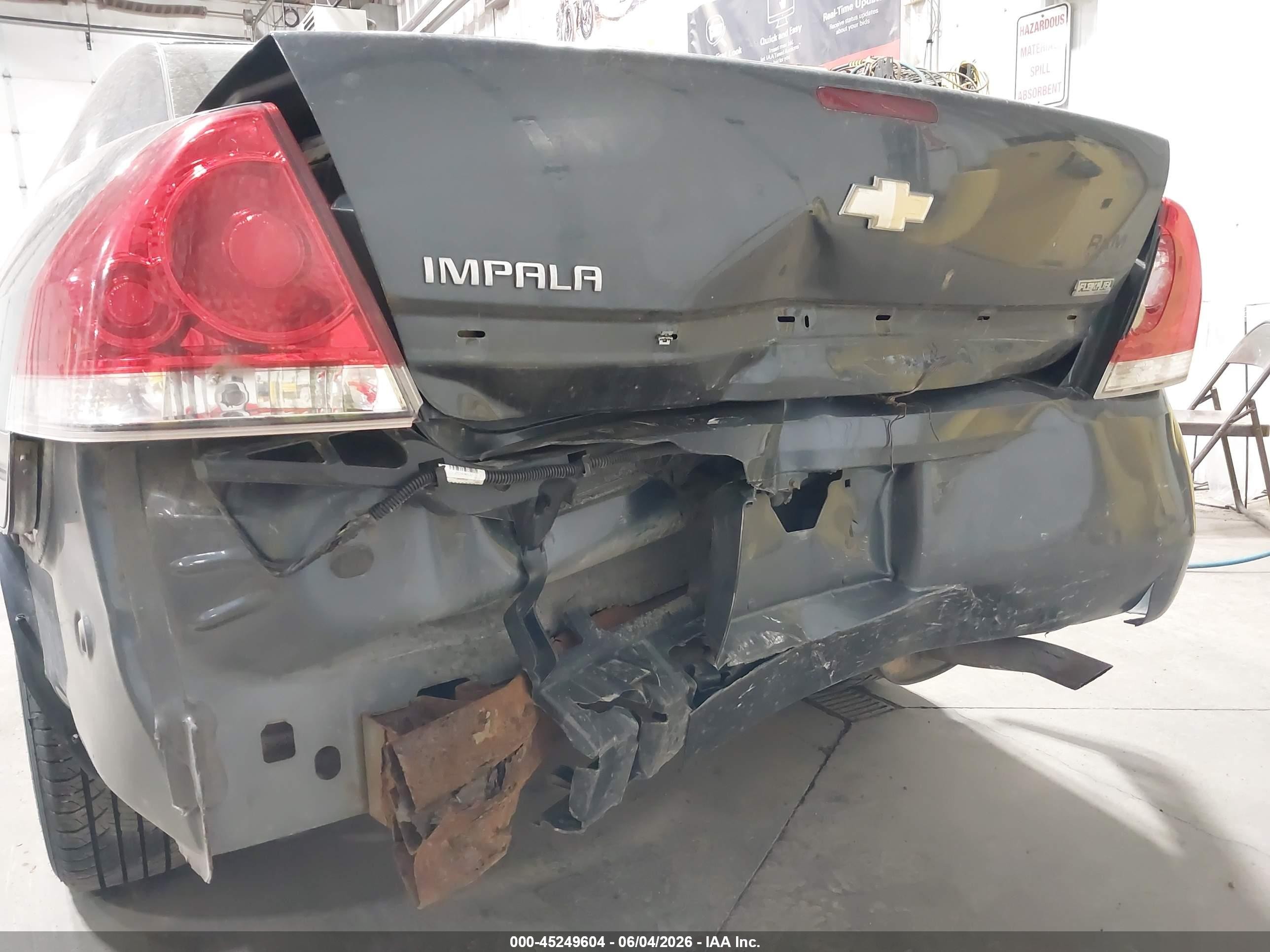 2011 Chevrolet Impala Ls Gray vin: 2G1WF5EK7B1169156