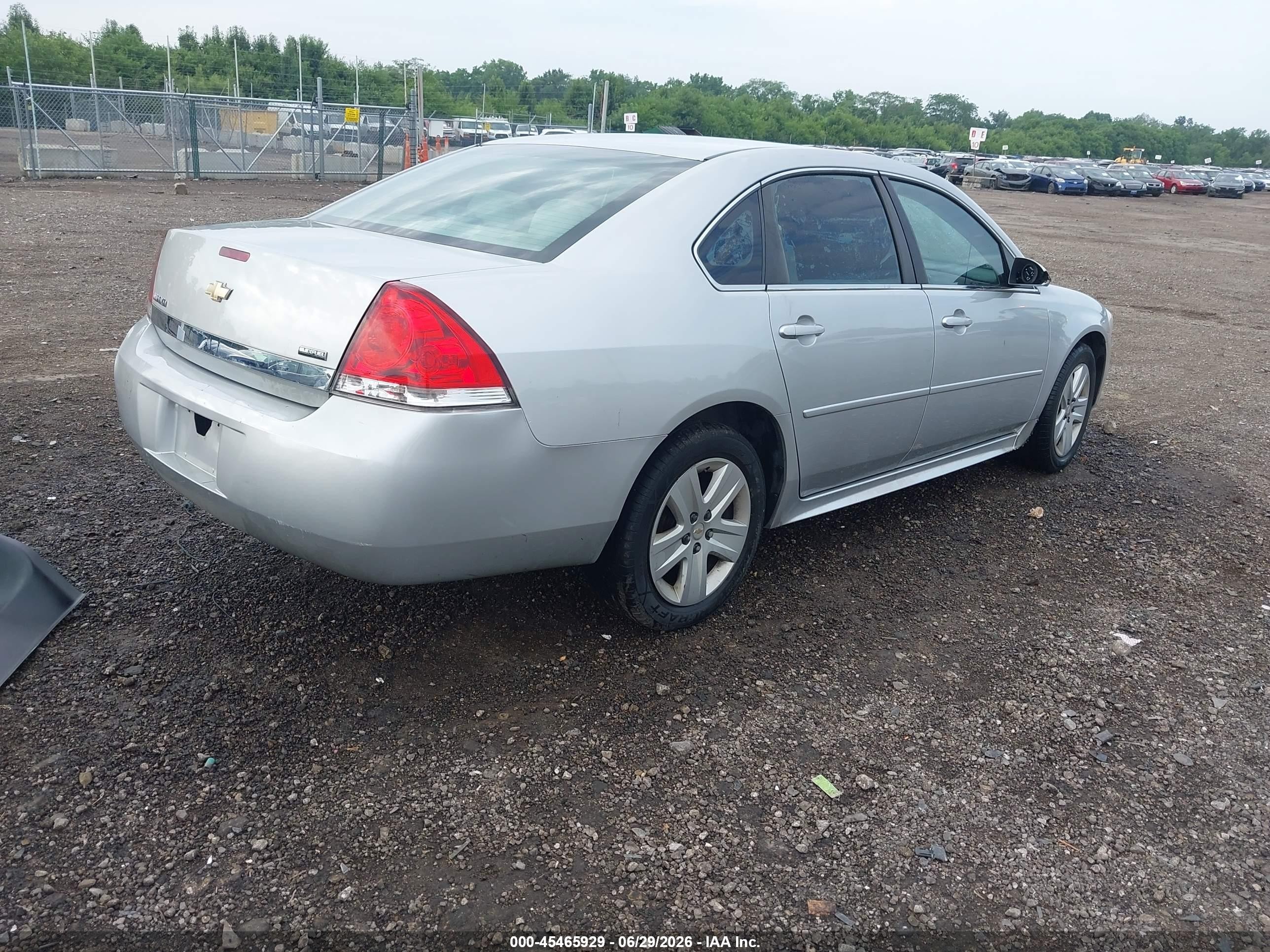 2011 Chevrolet Impala Ls Silver vin: 2G1WF5EK7B1224981