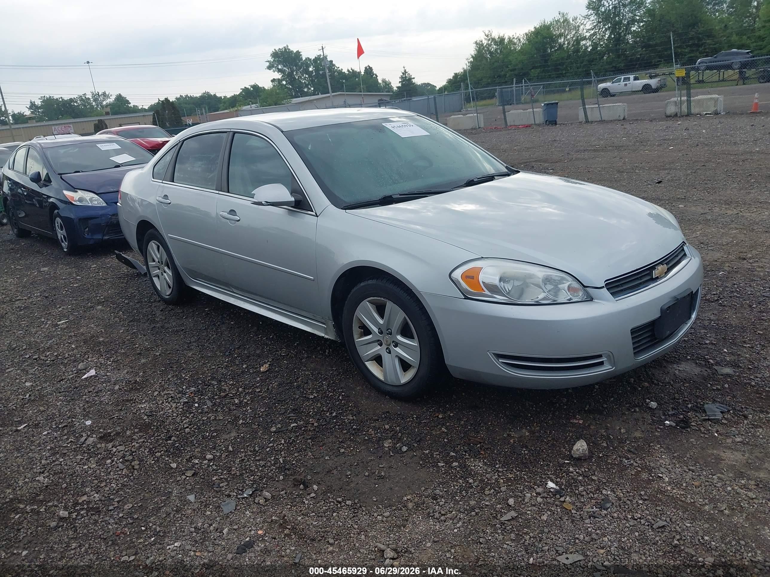 2011 Chevrolet Impala Ls Silver vin: 2G1WF5EK7B1224981