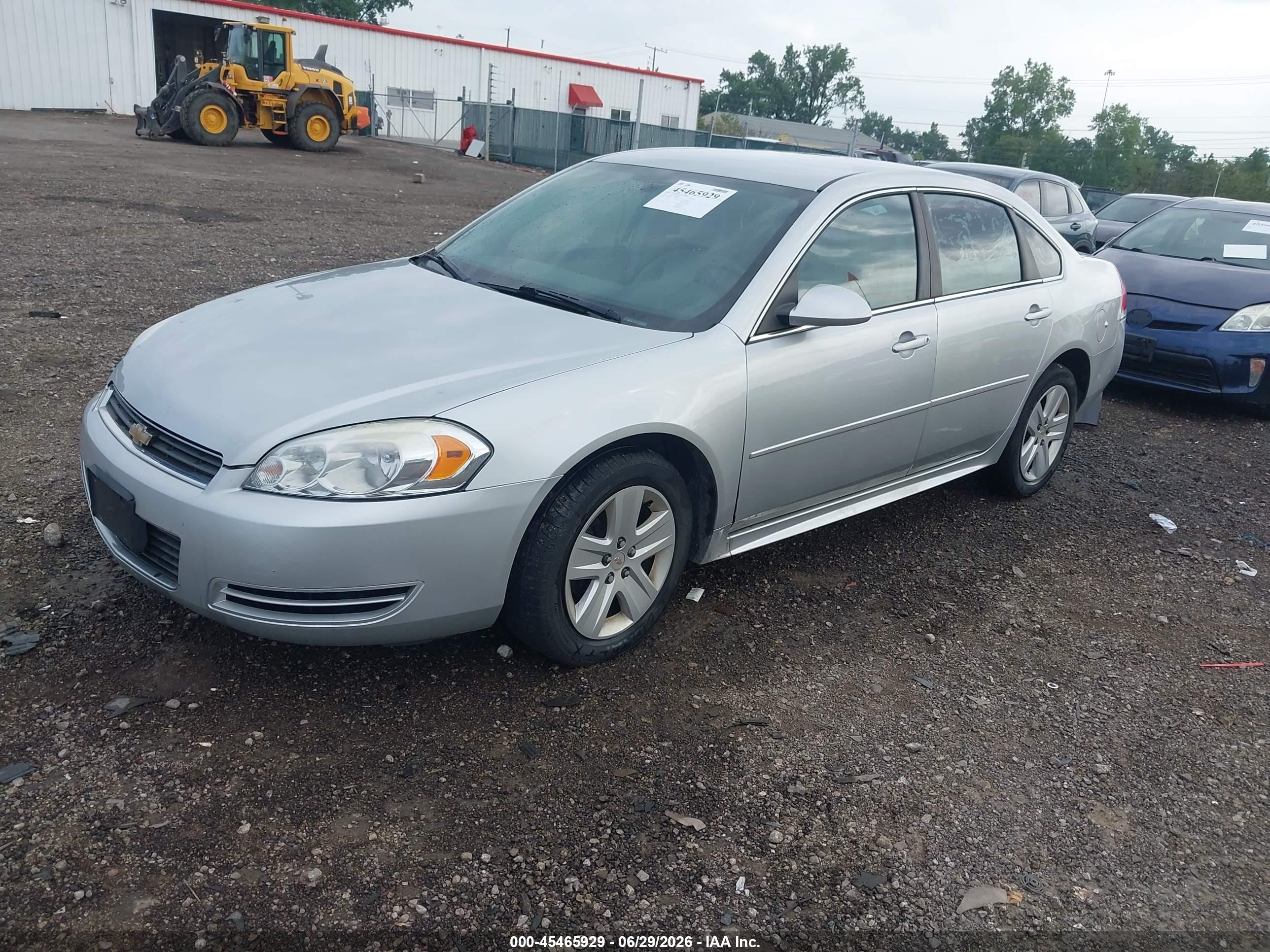 2011 Chevrolet Impala Ls Silver vin: 2G1WF5EK7B1224981