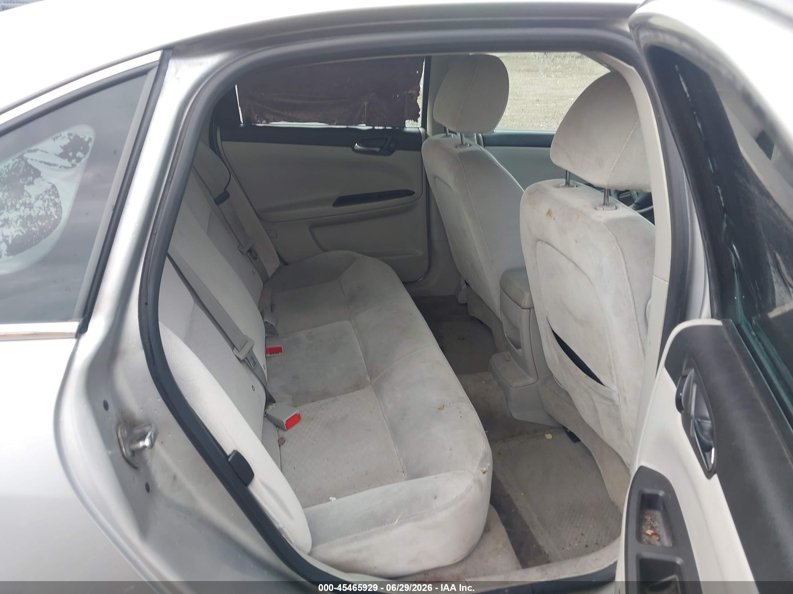 2011 Chevrolet Impala Ls Silver vin: 2G1WF5EK7B1224981
