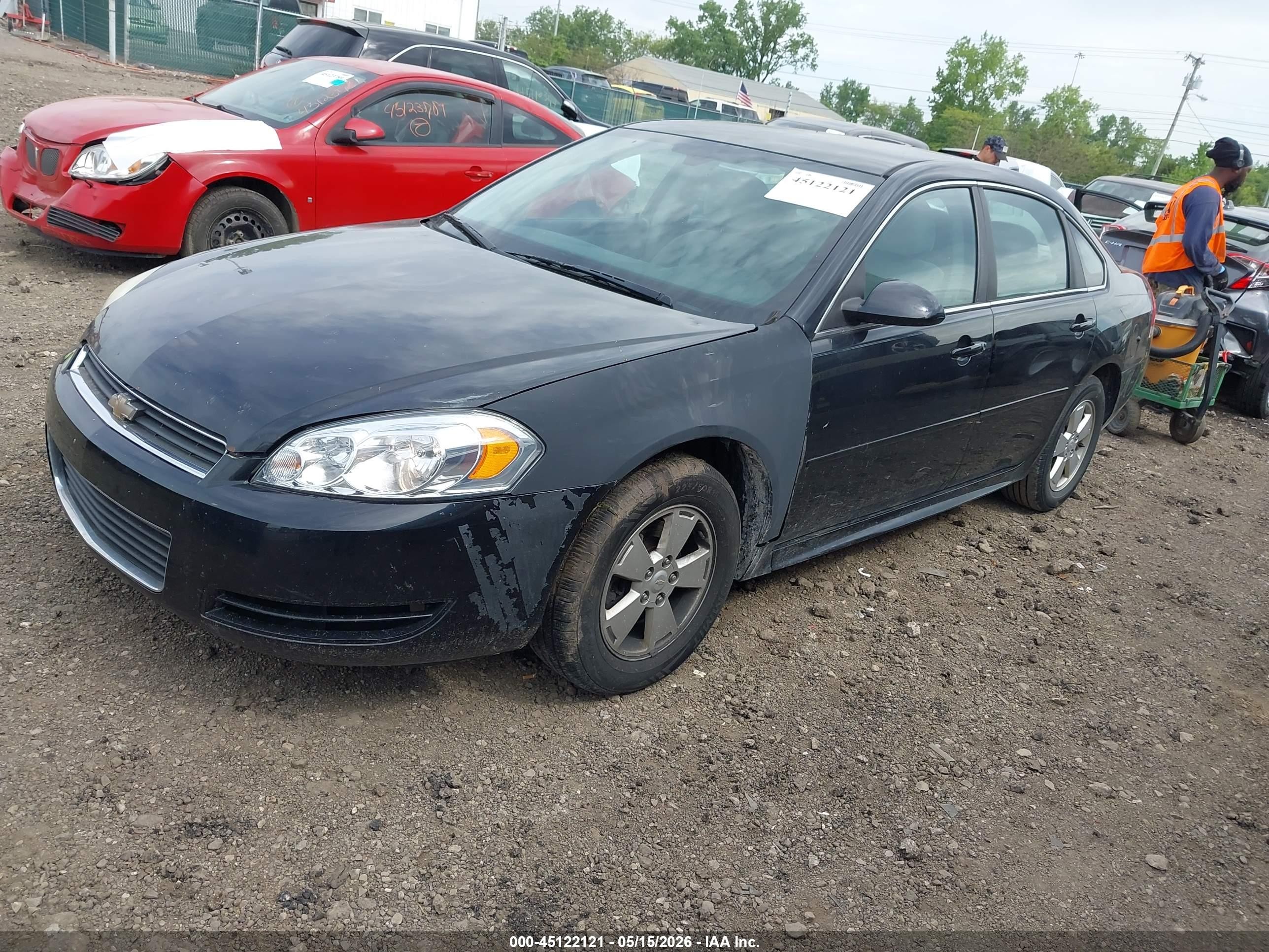 2011 Chevrolet Impala Ls Black vin: 2G1WF5EK8B1244740