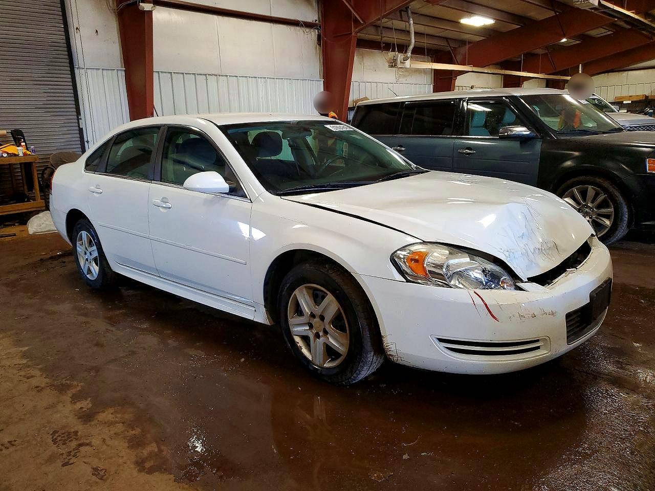 2011 Chevrolet Impala Ls White vin: 2G1WF5EK8B1310171
