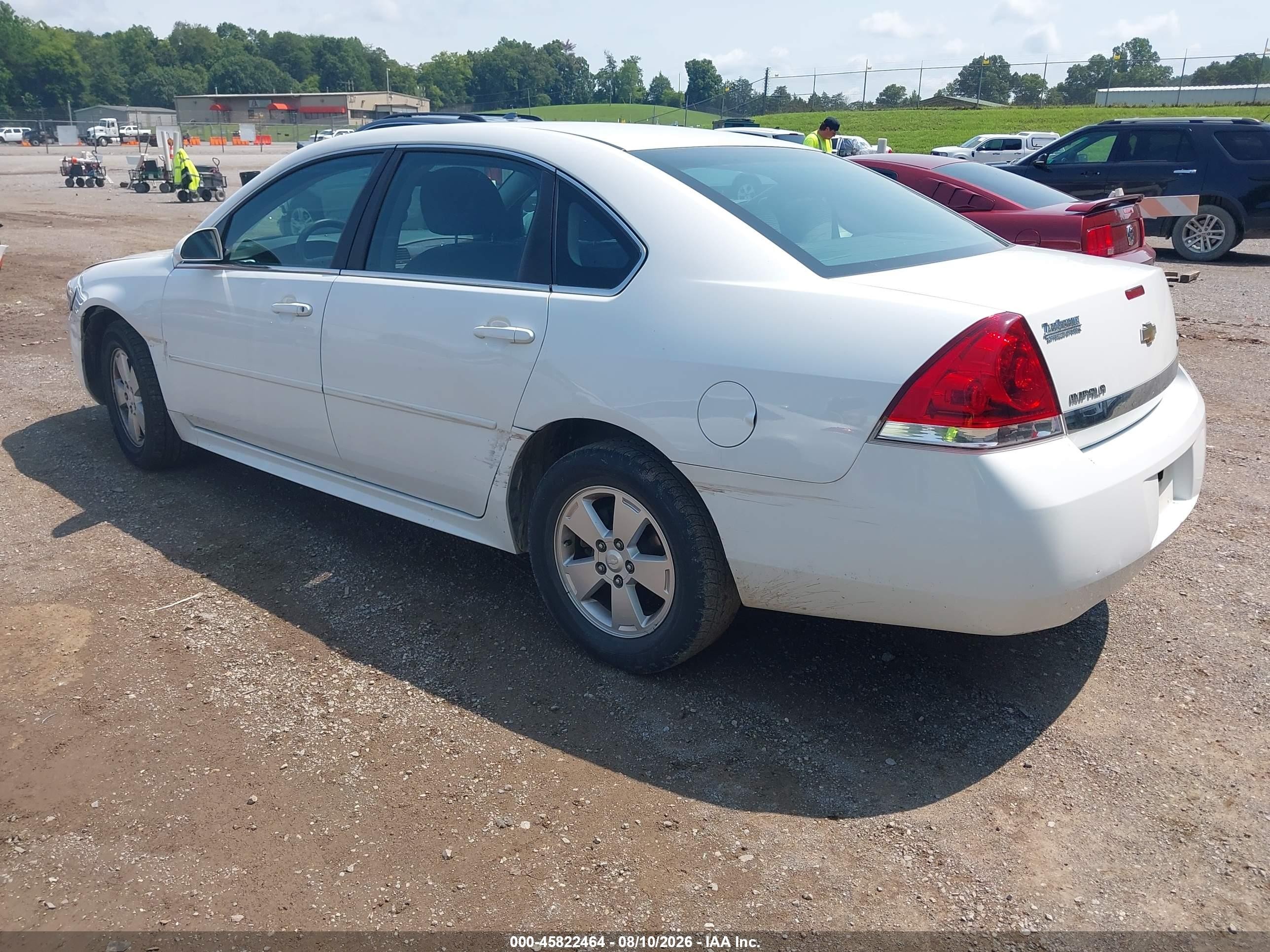 2011 Chevrolet Impala Ls White vin: 2G1WF5EKXB1125426