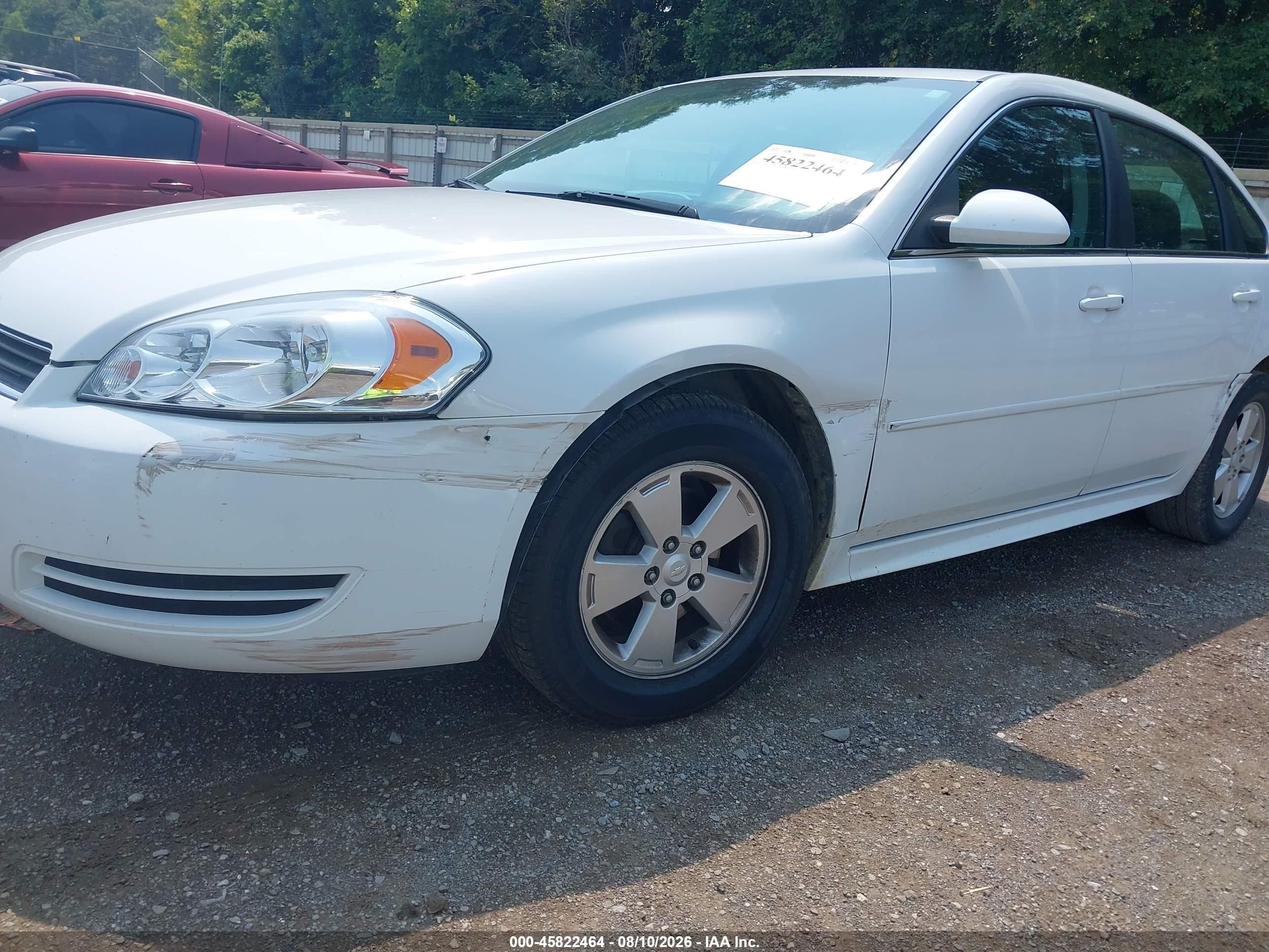 2011 Chevrolet Impala Ls White vin: 2G1WF5EKXB1125426
