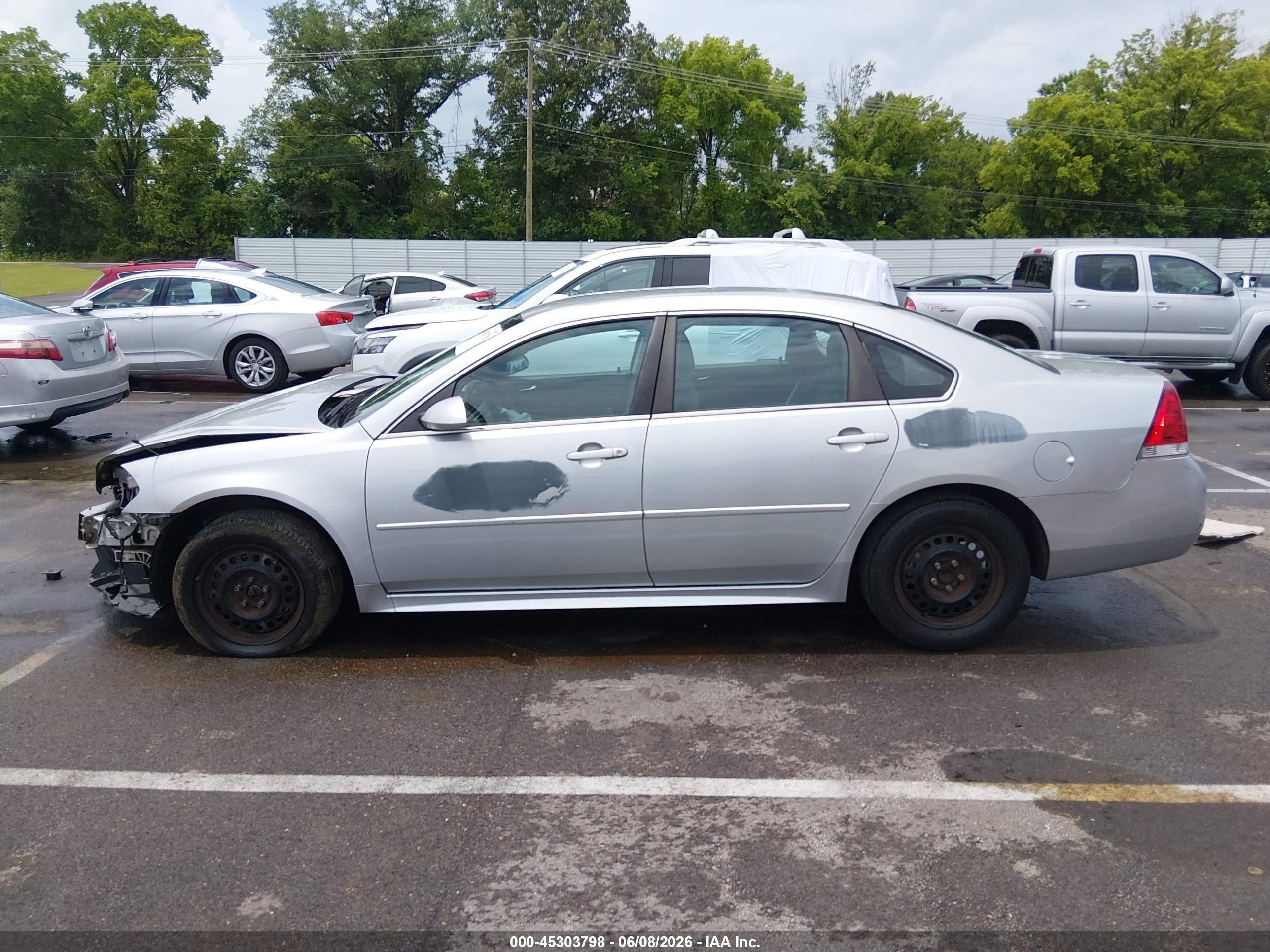 2011 Chevrolet Impala Ls Silver vin: 2G1WF5EKXB1253357