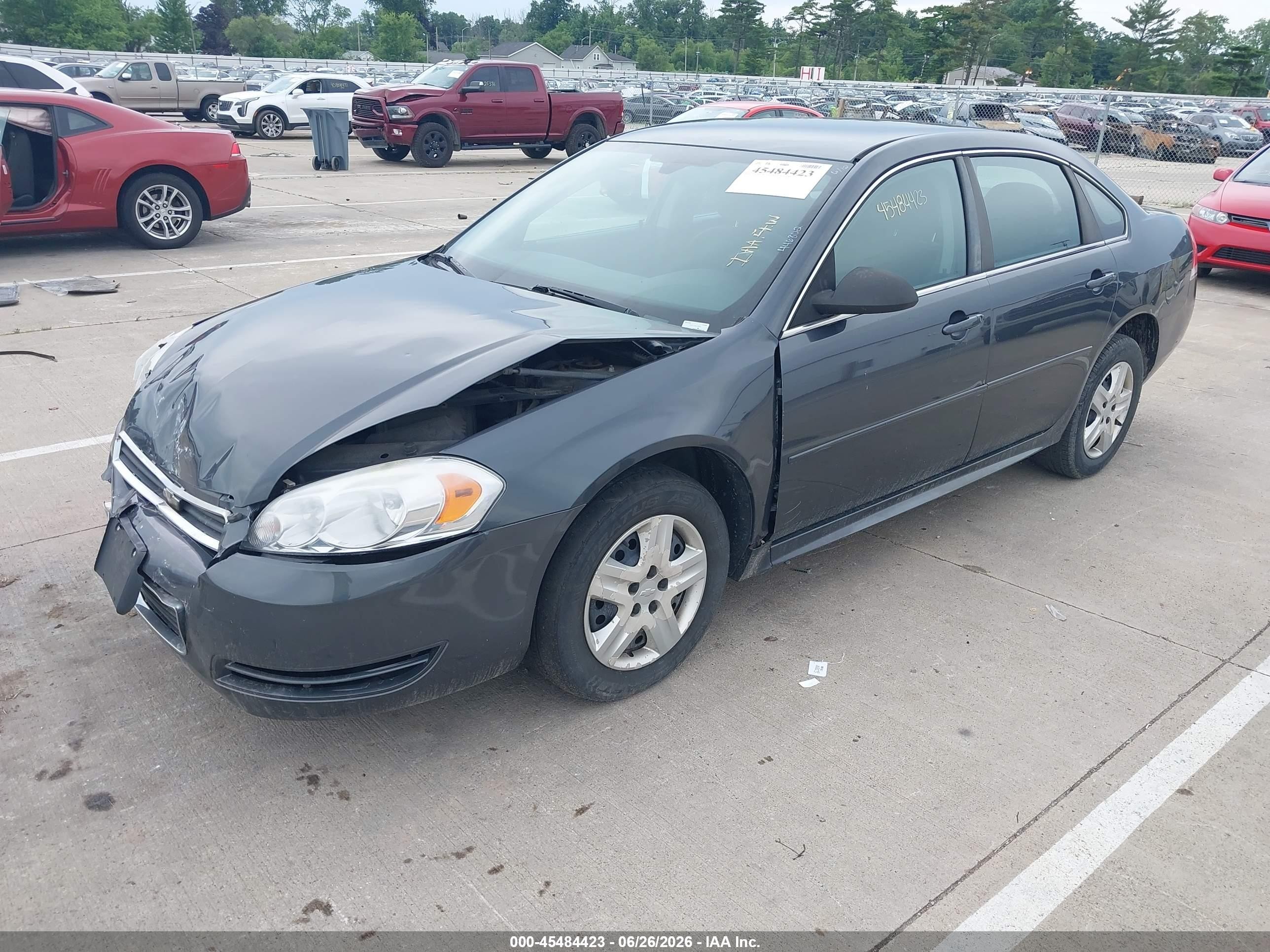2011 Chevrolet Impala Ls Gray vin: 2G1WF5EKXB1254136