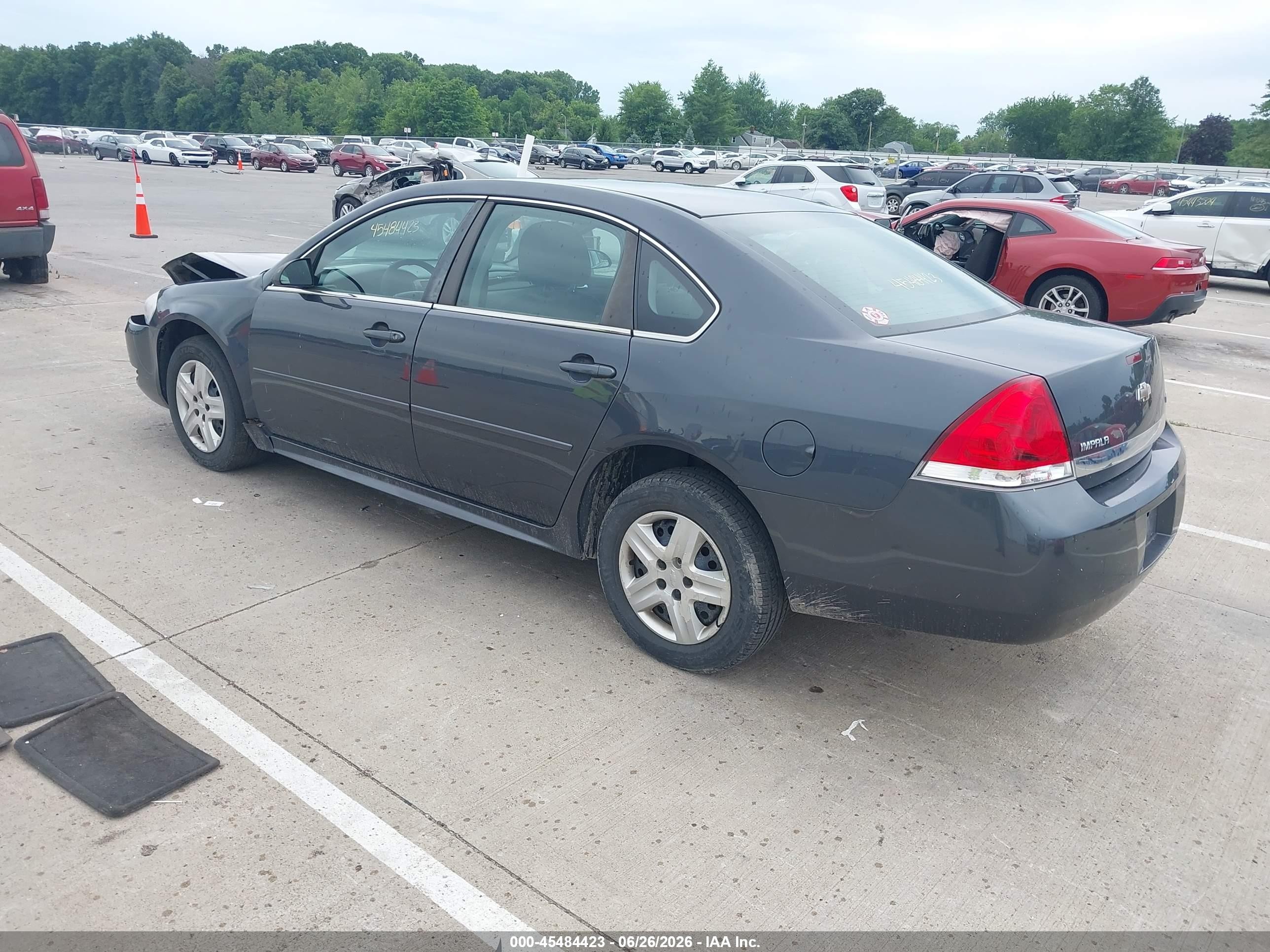 2011 Chevrolet Impala Ls Gray vin: 2G1WF5EKXB1254136