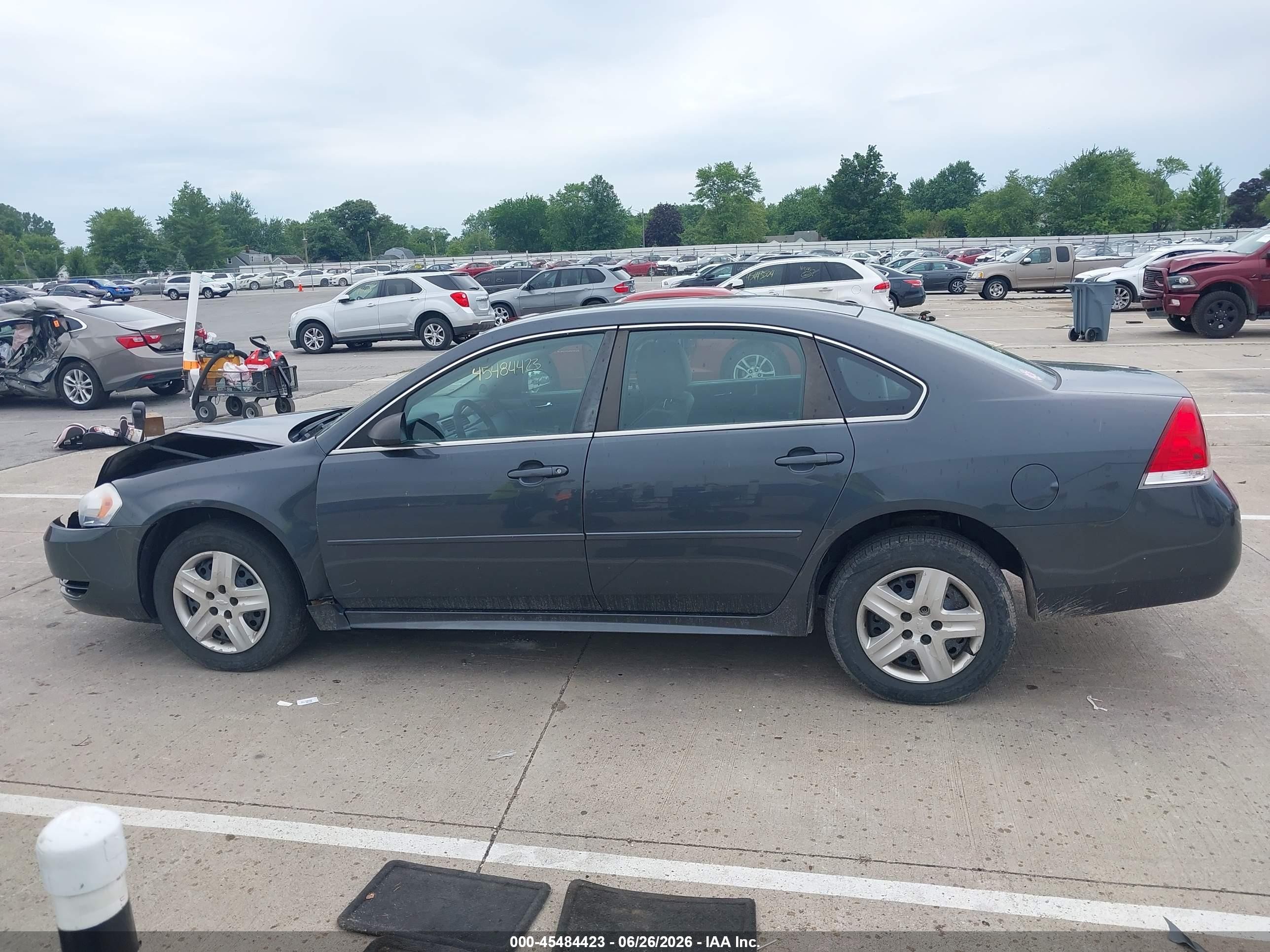 2011 Chevrolet Impala Ls Gray vin: 2G1WF5EKXB1254136