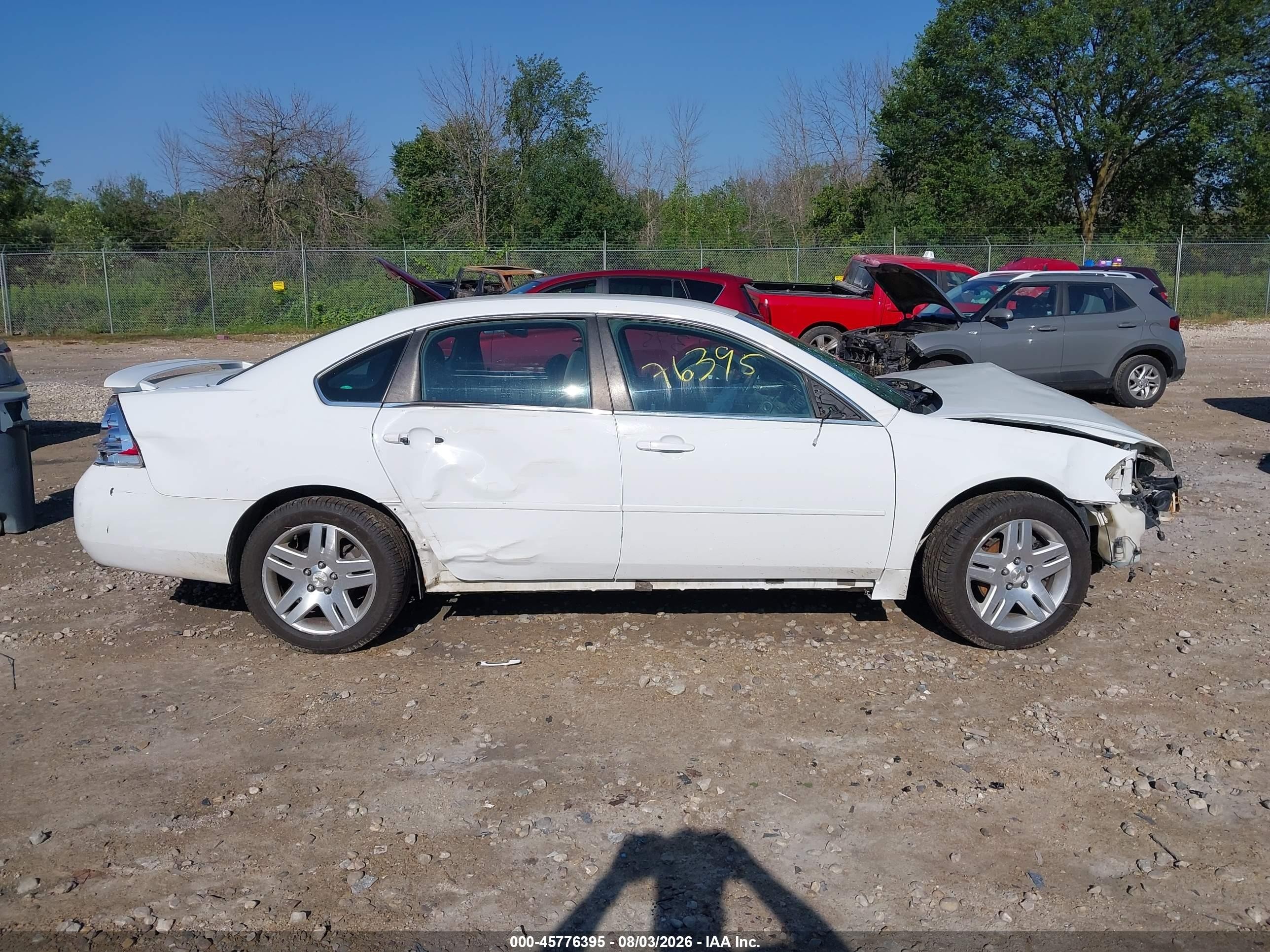 2012 Chevrolet Impala Lt White vin: 2G1WG5E30C1112806